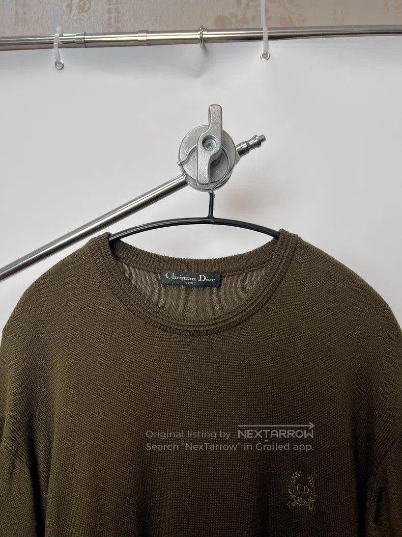 Dior Dior Wheat ear embroidery knit sweater Size US L / EU 52-54 / 3 - 3 Thumbnail
