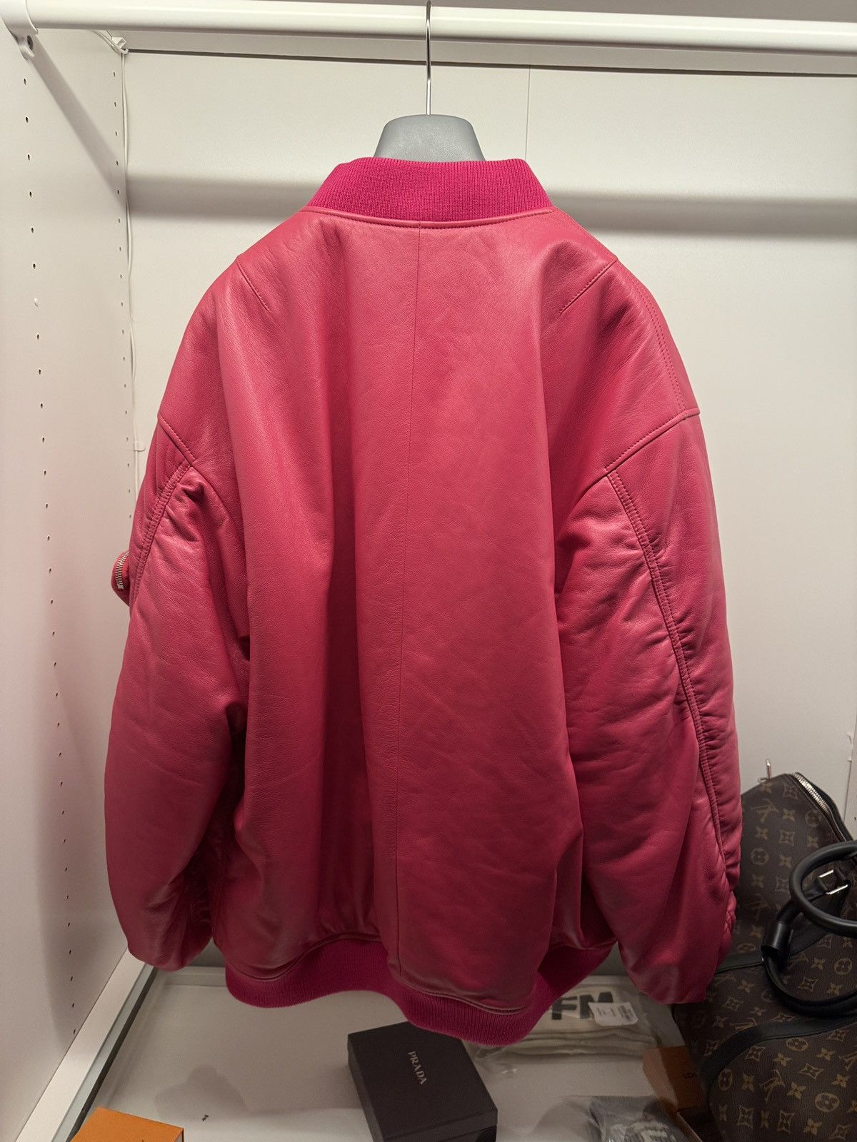 Prada Prada Nappa leather runway bomber Pink Size US M / EU 48-50 / 2 - 4 Thumbnail