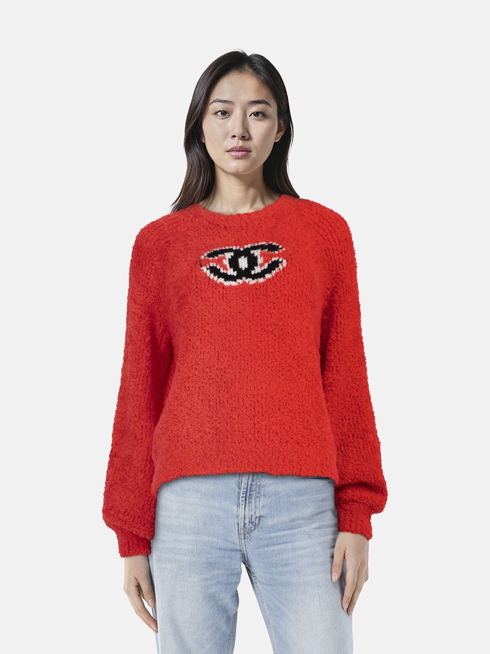 Chanel Red Wool Teddy Knit CC Jumper Size M / US 6-8 / IT 42-44 - 1 Thumbnail