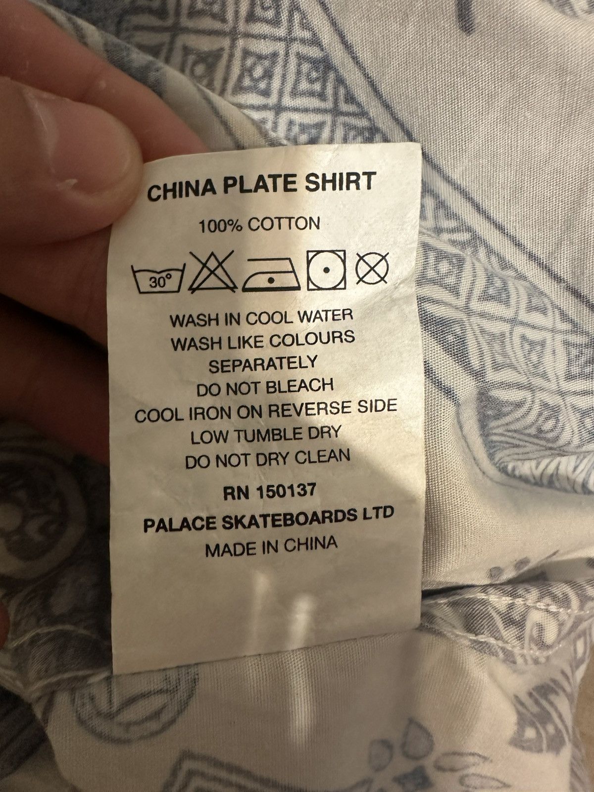 Palace Palace China plate shirt Size US L / EU 52-54 / 3 - 10 Thumbnail