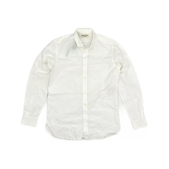 Saint Laurent Paris Saint Laurent White Button-Up Shirt-2507 Size US M / EU 48-50 / 2 - 8 Thumbnail