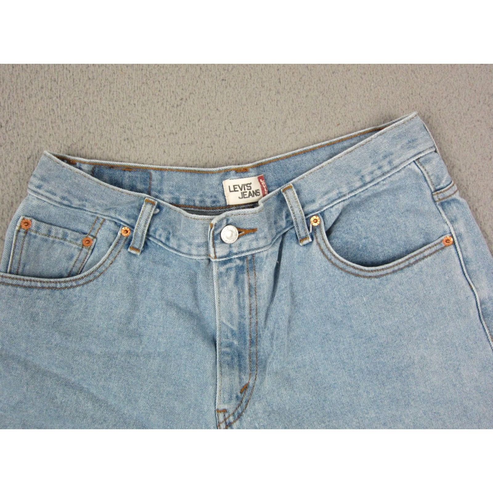 Levi's VINTAGE Levi's Shorts Denim 14 Teens Blue 90s Lightwash Jorts 550 Cotton Denim Relaxed 5-Pocket Mens Women Boys Girls Size 36" / US 14 / IT 50 - 2 Thumbnail