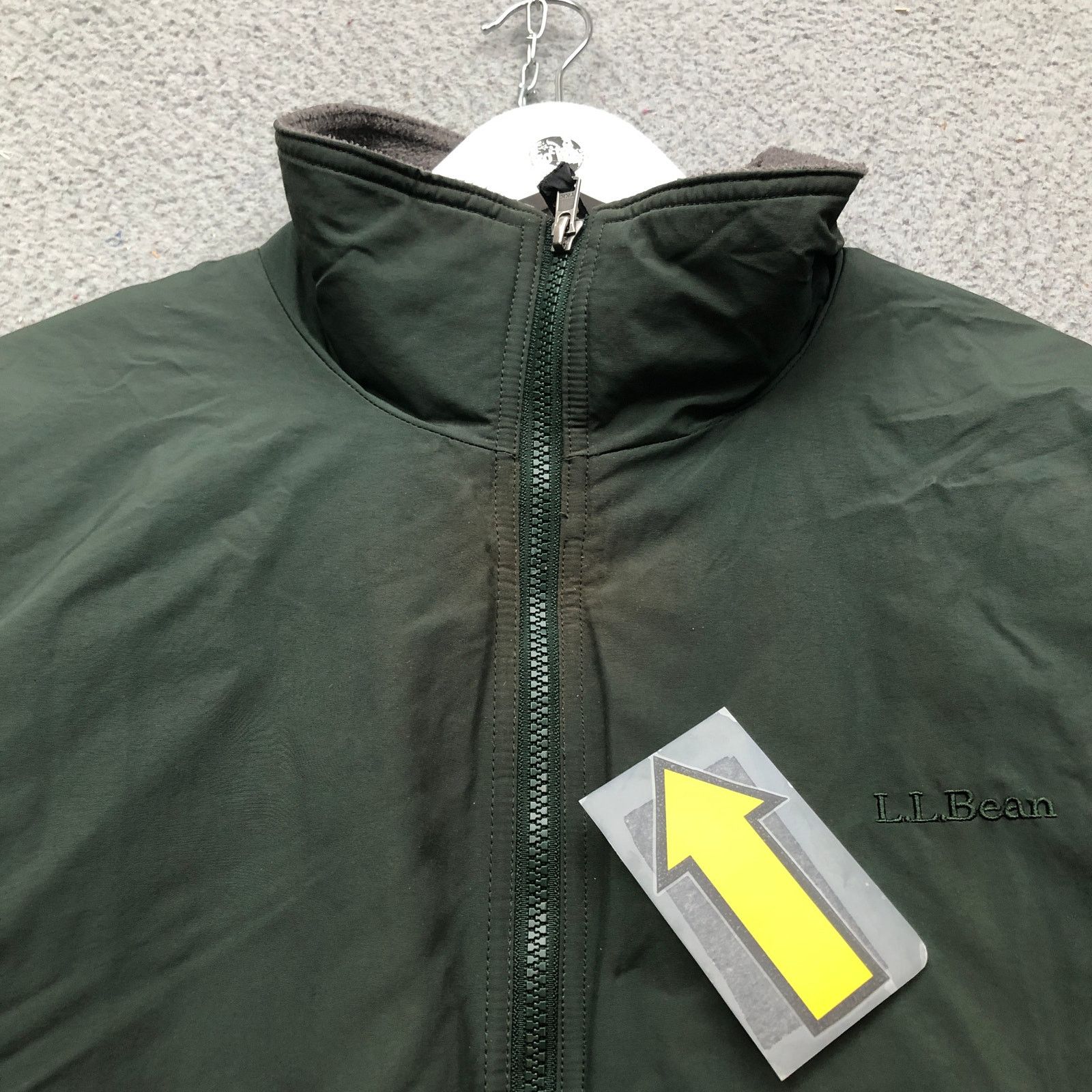 L.L. Bean LL Bean Fleece Lined Nylon Warm Up Jacket Men XL Green Wind Size US XL / EU 56 / 4 - 6 Thumbnail