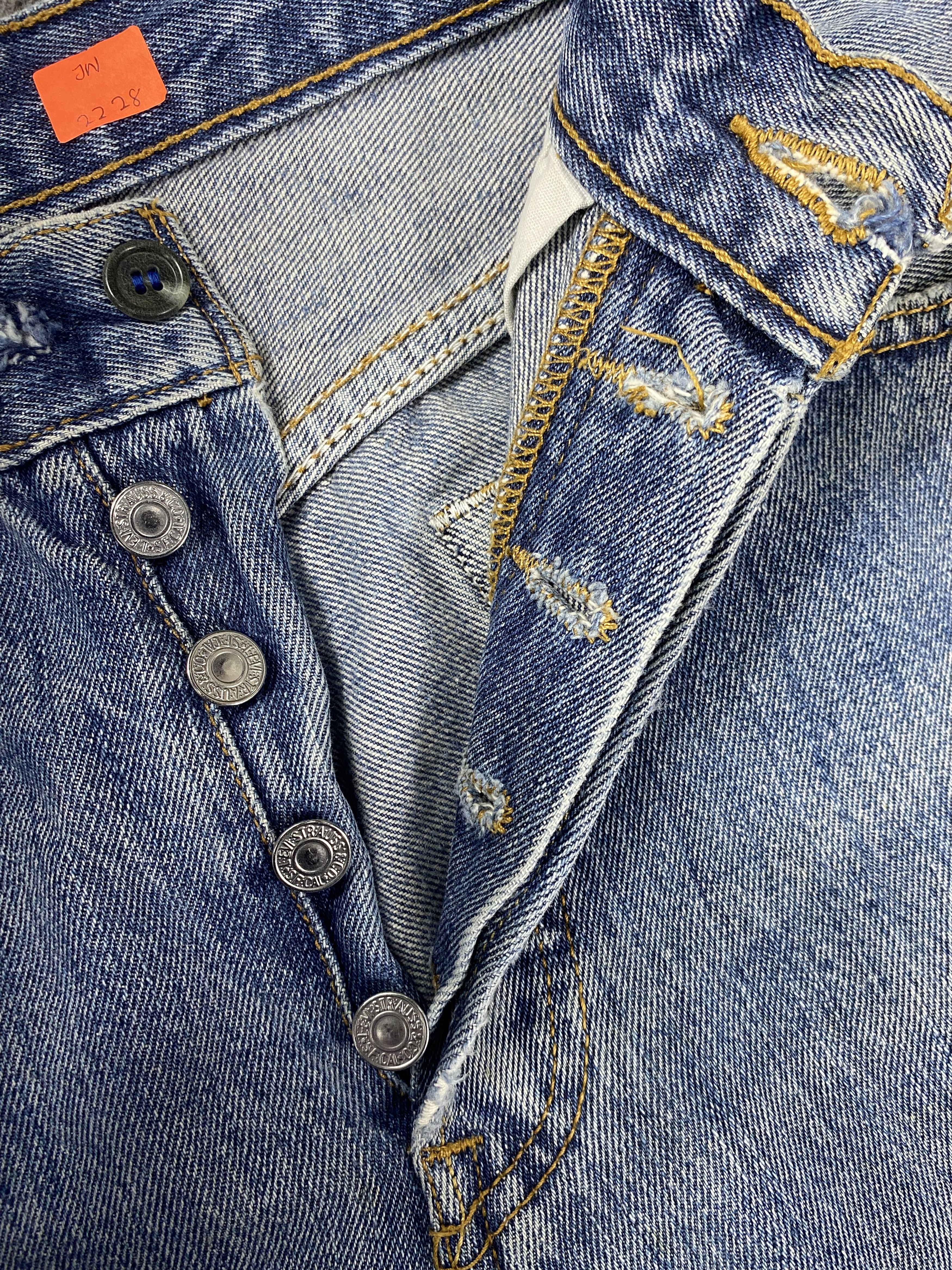 Levi's Distressed Blue Vintage Levi's 501 33x29 Denim -JN2228 Size US 33 - 6 Thumbnail