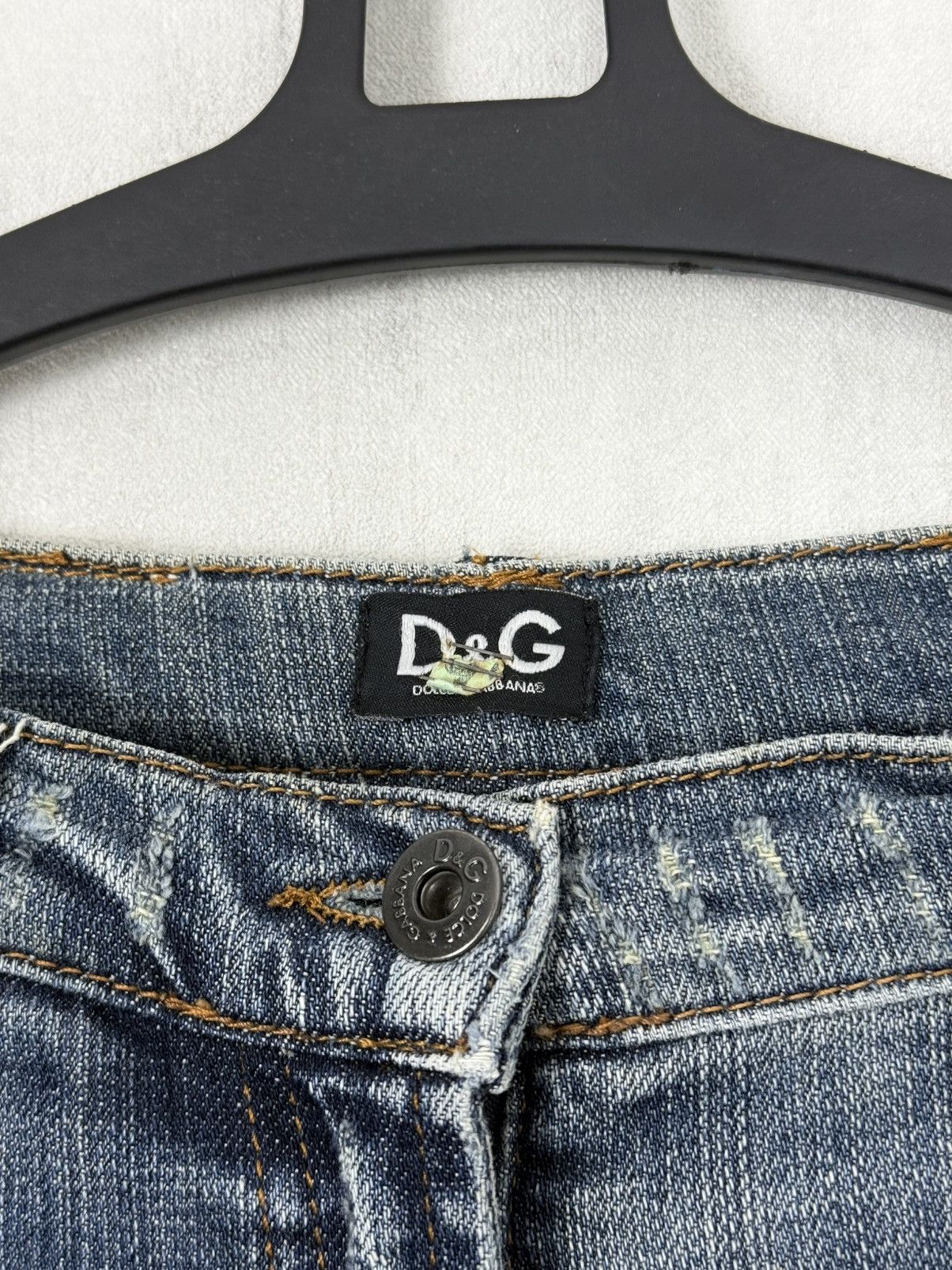 Dolce & Gabbana Dolce&Gabbana SS05 Women’s Archive Hybrid Wool/Denim Pants Size 33" - 18 Thumbnail