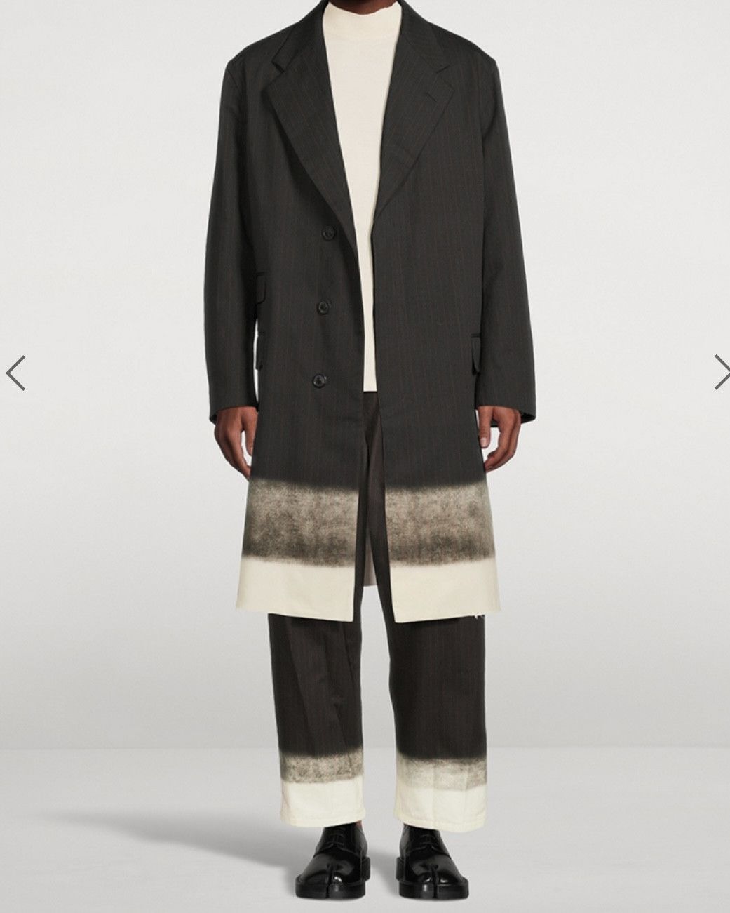 Maison Margiela Maison Margiela Trompe l'oeil pinstripe coat Size US S / EU 44-46 / 1 - 2 Thumbnail