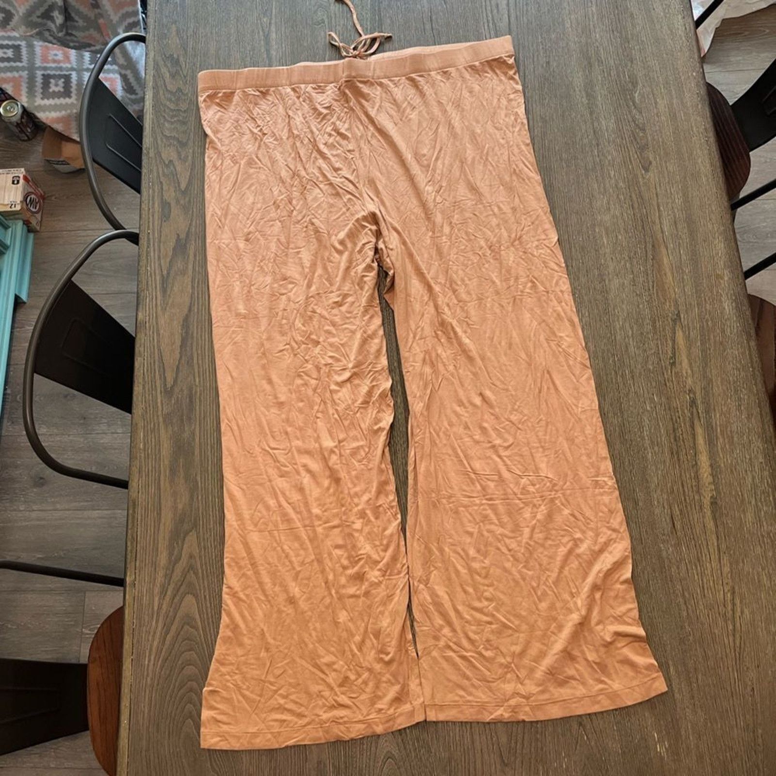 SKIMS NWT Skims Velour Track Pants Wide Leg Ochre Size 4X Size 42" / US 20 - 7 Thumbnail