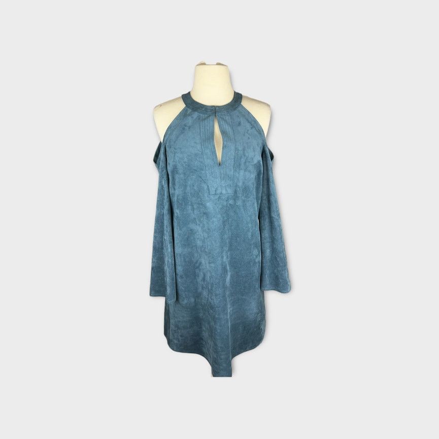 Bcbgmaxazria BCBGMaxAzria | Laguna faux suede cold shoulder dress | XXS Size XXS / US 00 / IT 34 - 5 Thumbnail