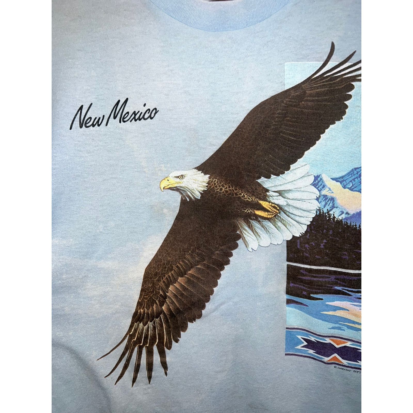Vintage Vintage New Mexico Bald Eagle Shirt Habitat 80s Thin Tee M Size US M / EU 48-50 / 2 - 2 Thumbnail