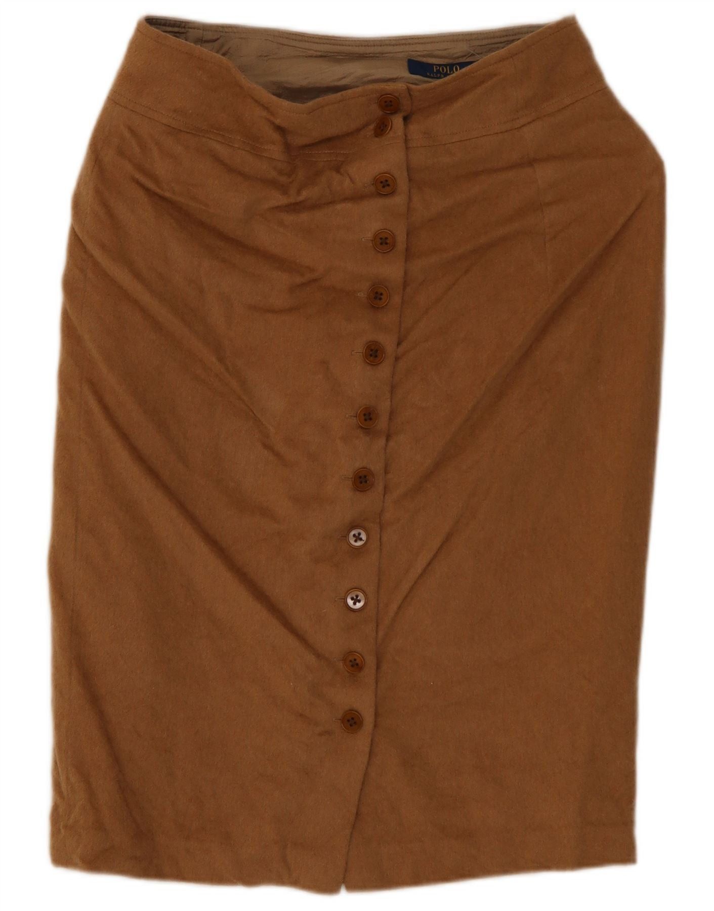 Polo Ralph Lauren Womens Pencil Skirt US 4 Small W28 Brown Cupro Size 25" / US 0 / IT 36 - 1 Thumbnail
