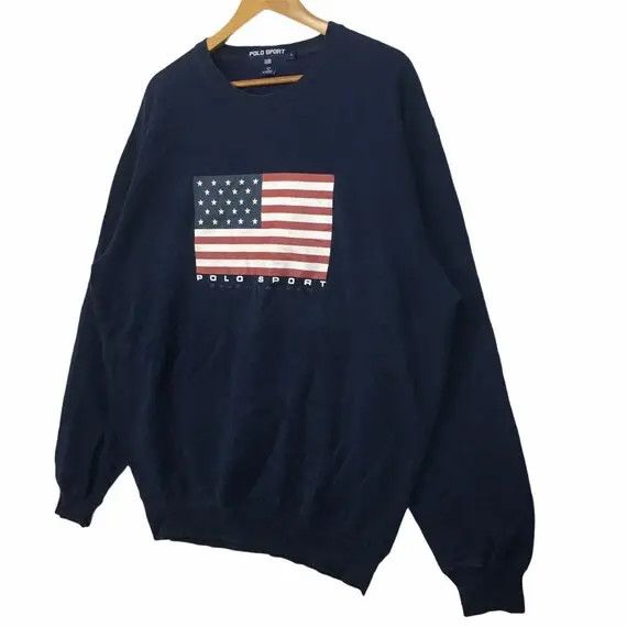 Polo Ralph Lauren Vtg 90' POLO SPORT USA Ralph Lauren Crewneck Sweatshirt Size US L / EU 52-54 / 3 - 4 Thumbnail