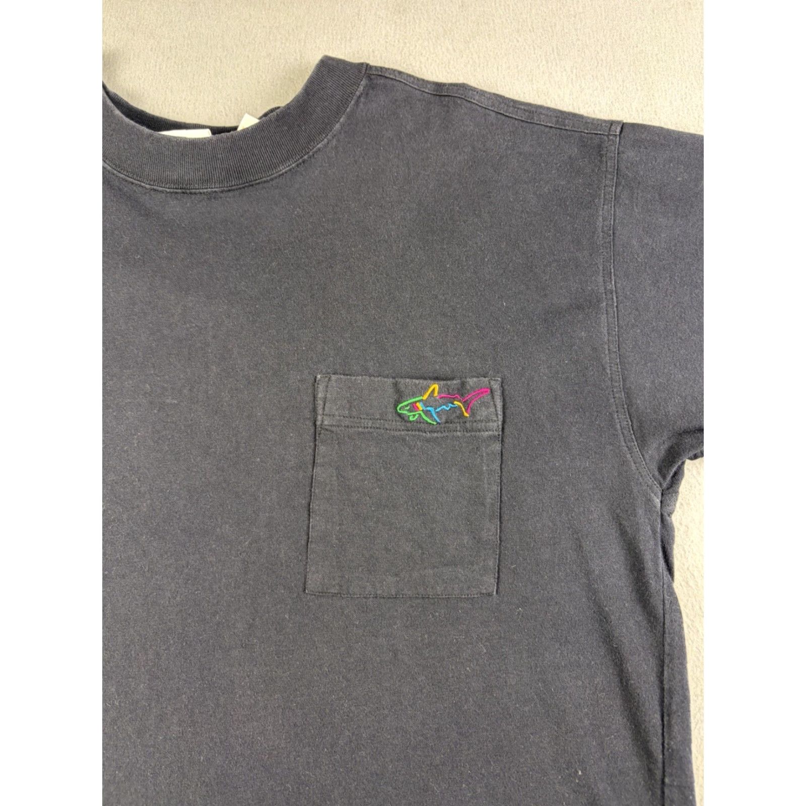 Reebok VINTAGE Greg Norman Reebok Shirt Men Black 90s Short Sleeve Graphic Print Cotton Size M Ladies? Size US M / EU 48-50 / 2 - 2 Thumbnail
