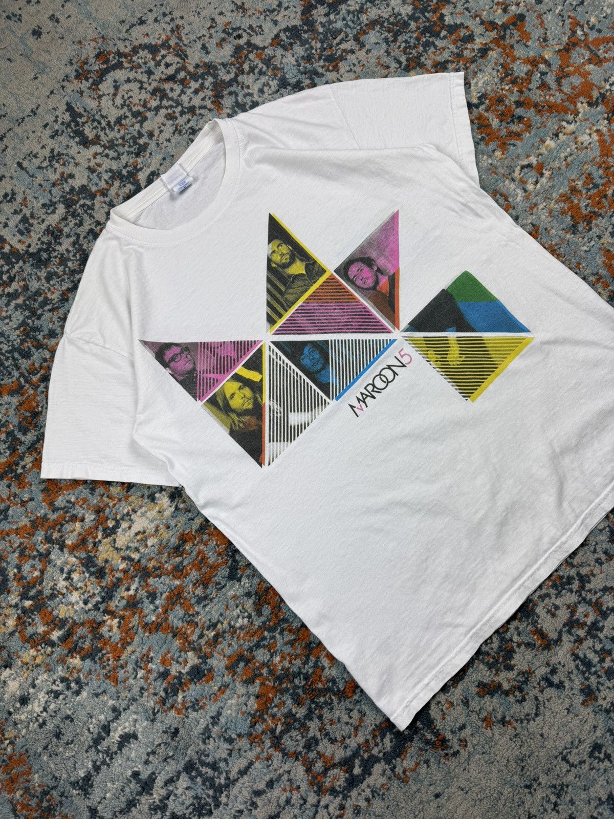 Band Tees × Vintage Vintage 00s Maroon 5 tour graphic band tee merch rare y2k Size US M / EU 48-50 / 2 - 3 Thumbnail