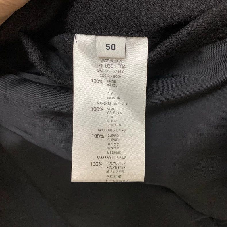Givenchy Givenchy Size50 Classic Leather-trimmed Baseball Jacket, Si Size US M / EU 48-50 / 2 - 7 Thumbnail