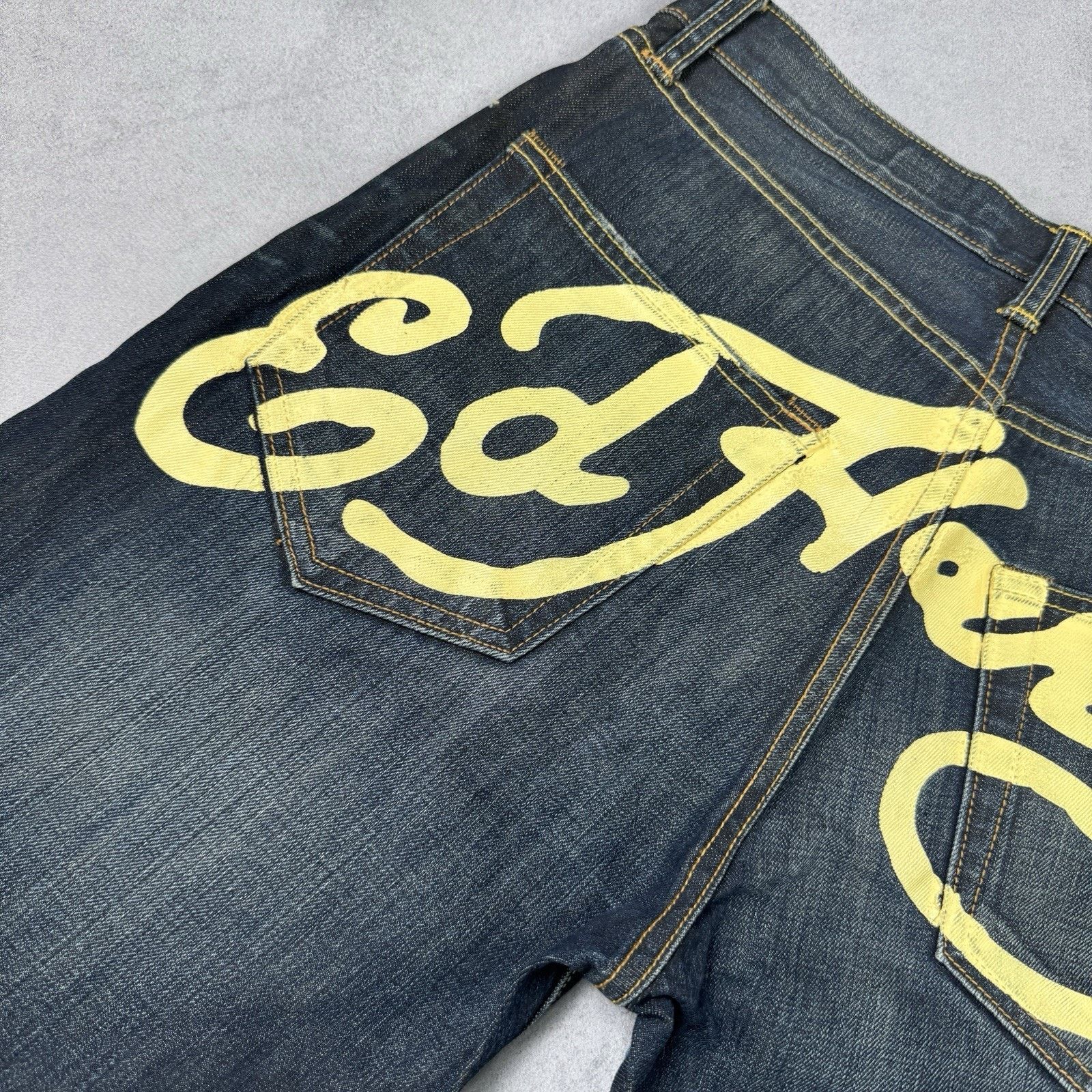 Ed Hardy Ed Hardy Big Logo Men Shorts Denim Jeans Y2K Size 31 Size US 31 - 11 Thumbnail