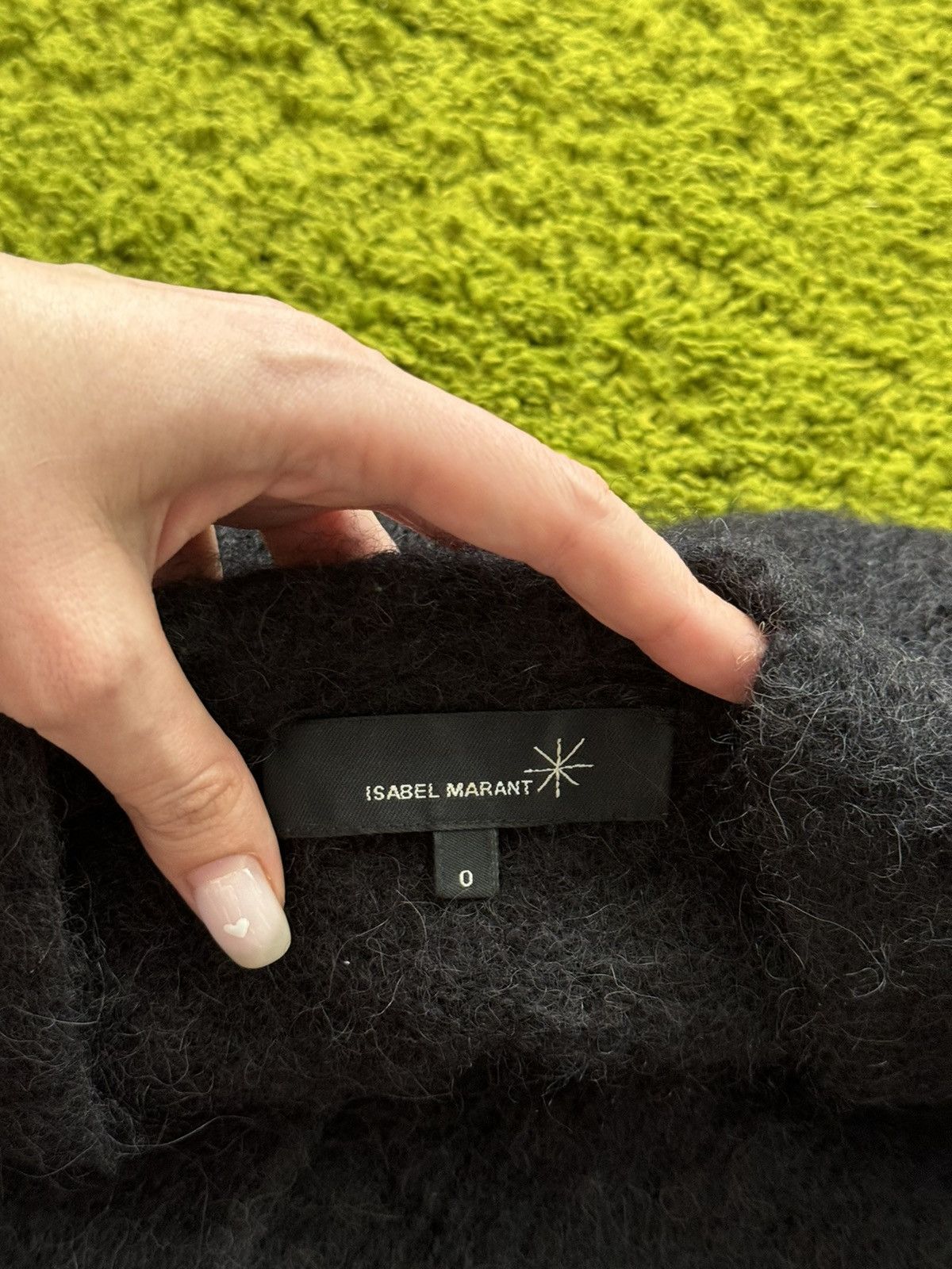 Designer × Isabel Marant × Isabel Marant Etoile Isabel Marant fuzzy mohair Japanese style cardigan sweater Size XS / US 0-2 / IT 36-38 - 2 Thumbnail