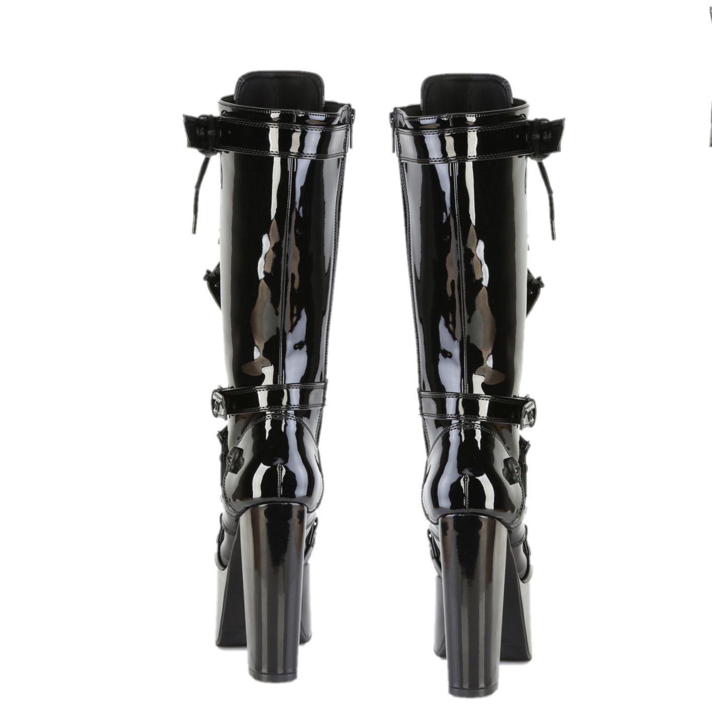 Other Demonia Torment Chunky Heel Platform Goth Punk Knee Boots (U Size US 7 / IT 37 - 4 Thumbnail