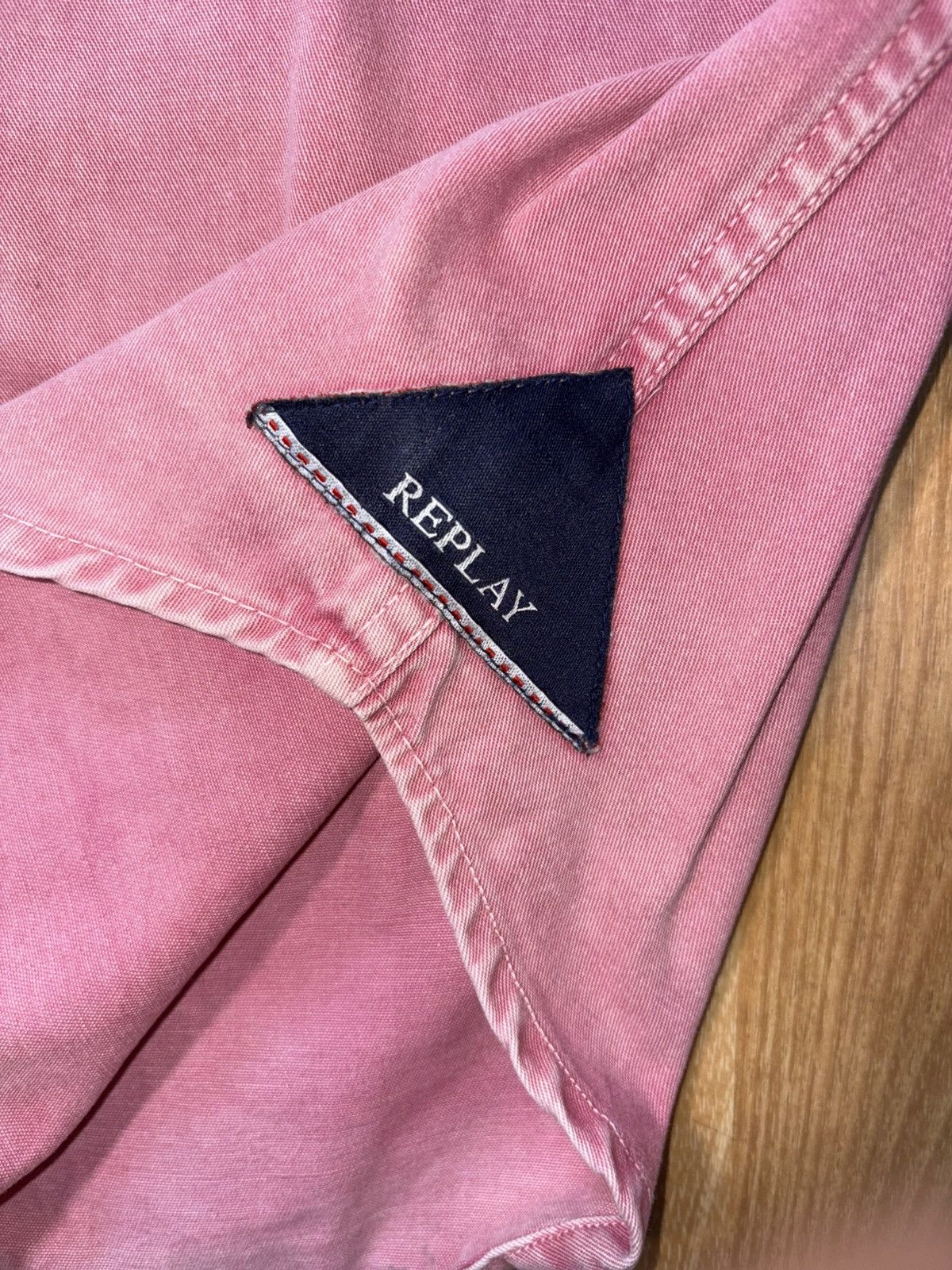 Replay Replay streetwear faded denim button down shirt size M Size US M / EU 48-50 / 2 - 7 Thumbnail