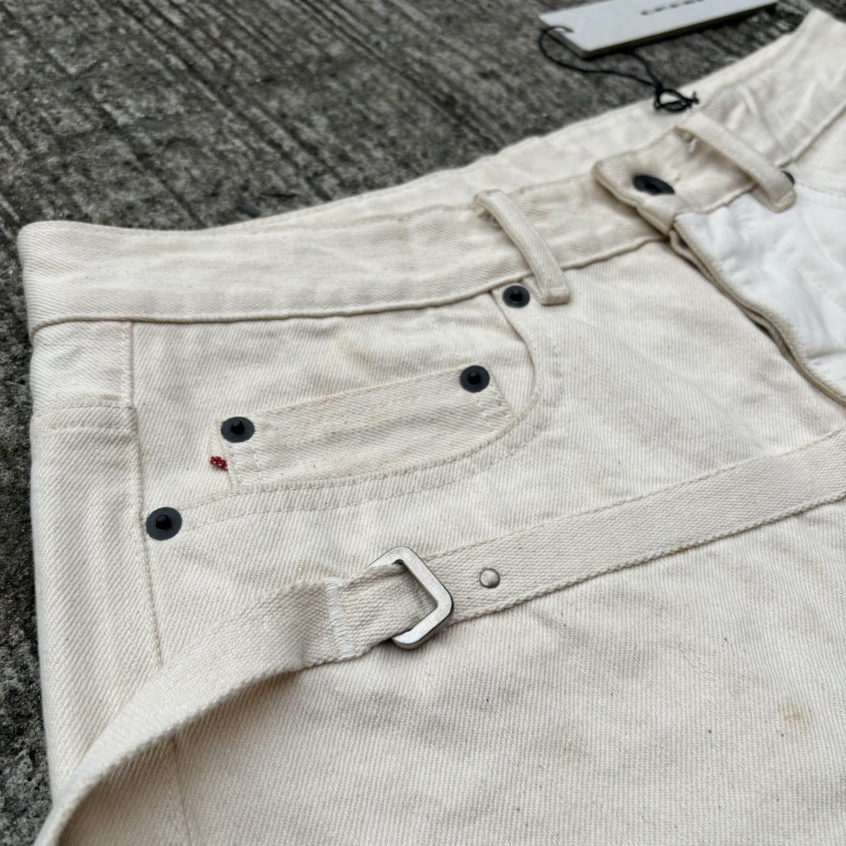 Rick Owens Drkshdw Rick Owens DRKSHDW Milk Collapse Cropped Jeans Size US 31 - 7 Thumbnail