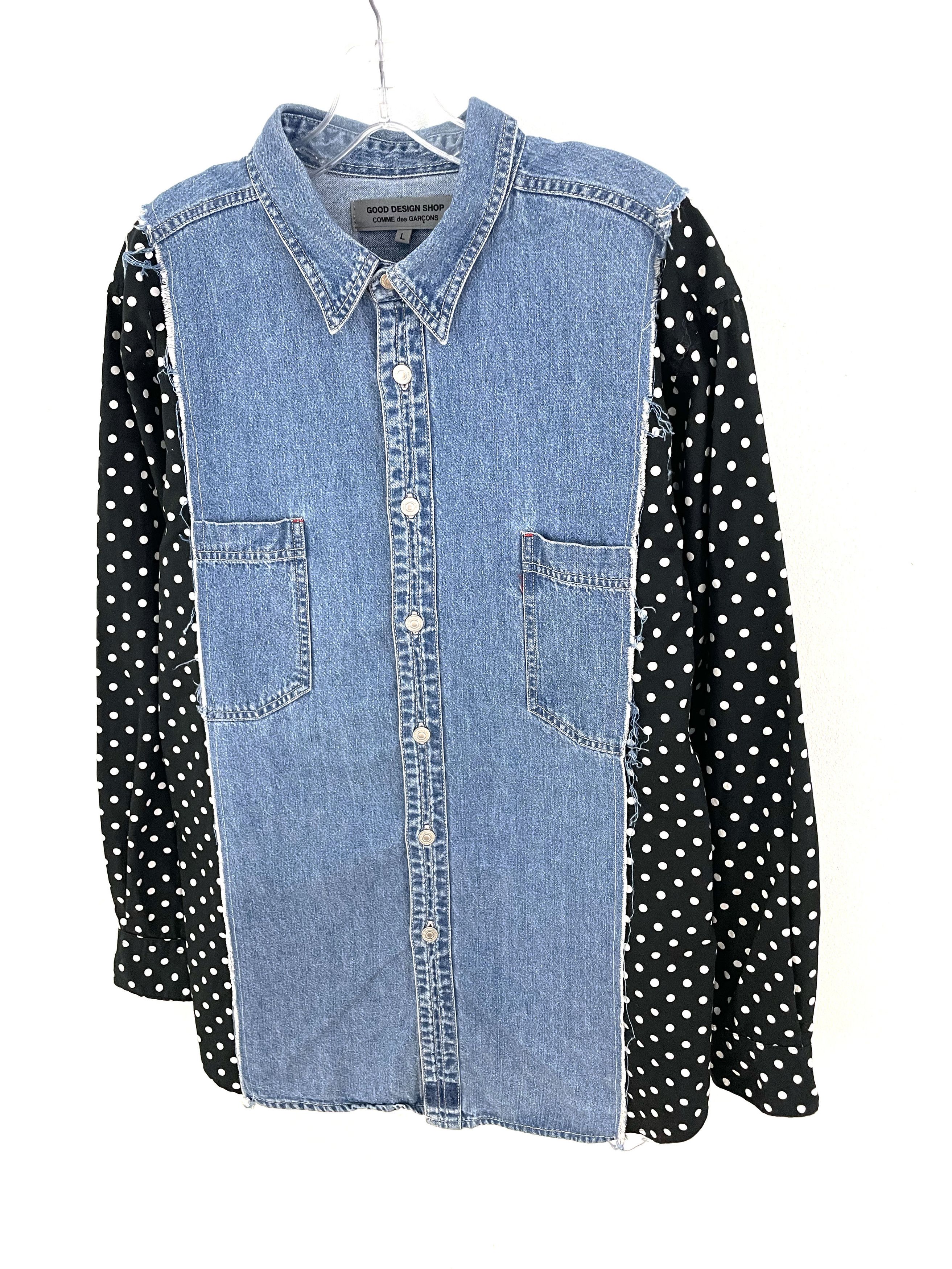 Comme des Garcons 2014 Hybrid Denim Shirt Size US L / EU 52-54 / 3 - 2 Thumbnail