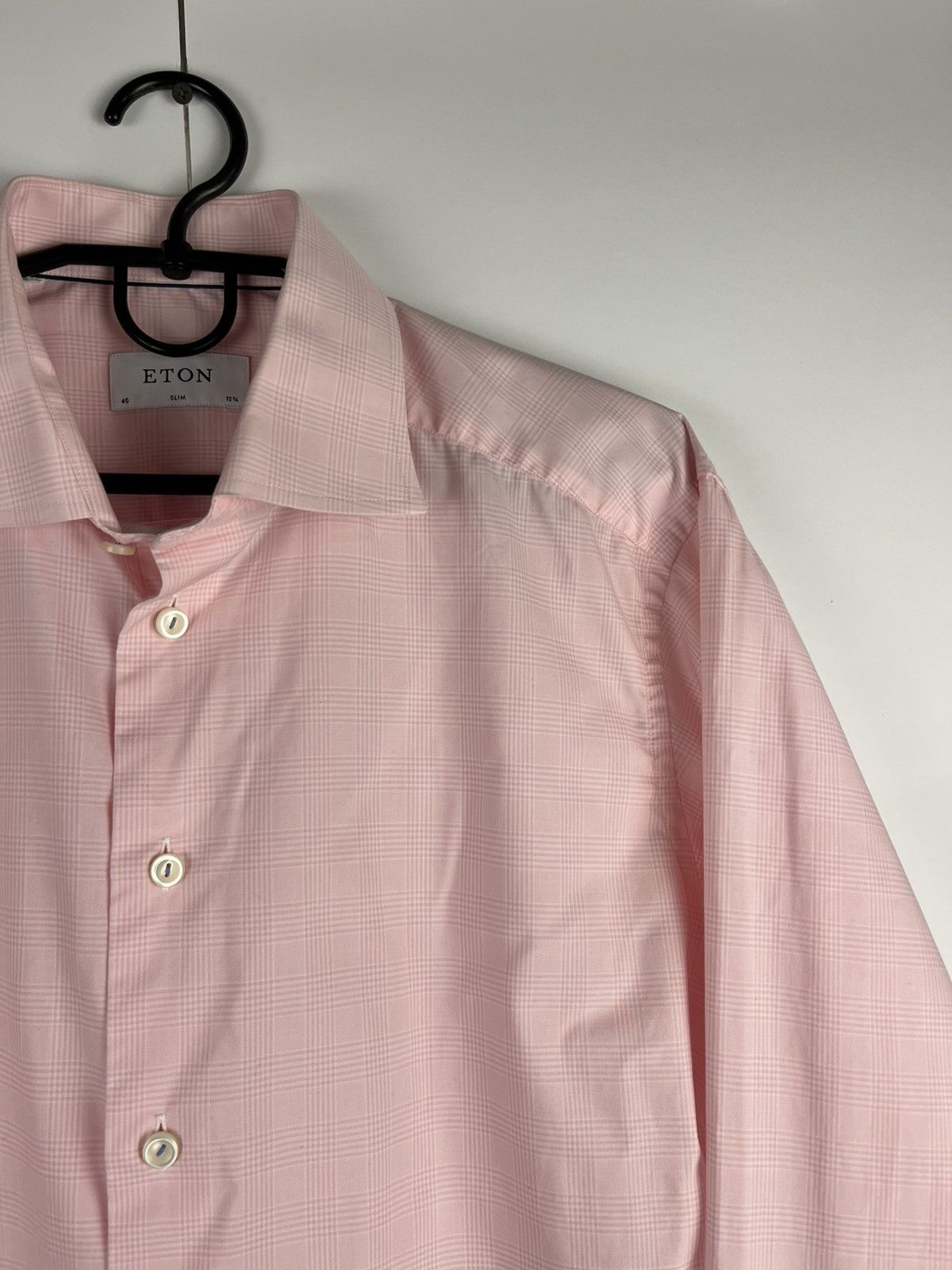 Eton Eton Luxury Plaid Cotton Long Sleeve Shirt Button Up Size US L / EU 52-54 / 3 - 3 Thumbnail