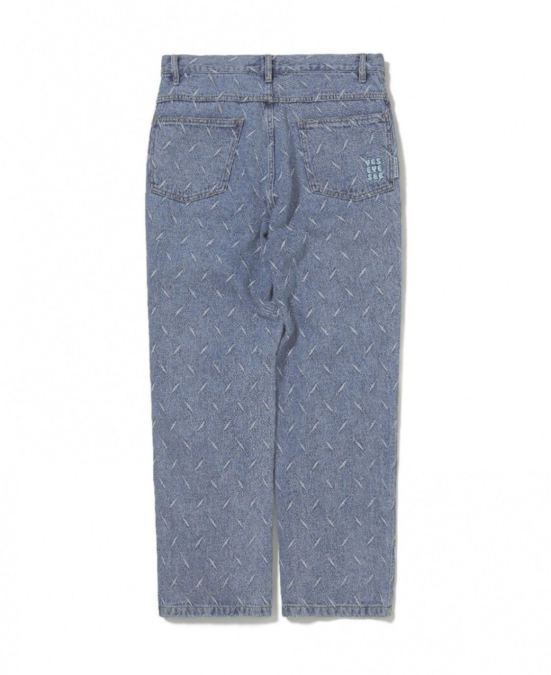 Designer × Uniform Bridge YESEYESEE Net Denim Pant Blue Size US 35 - 9 Thumbnail