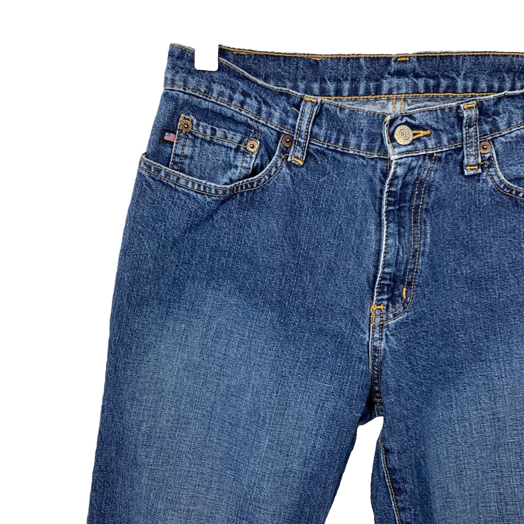 Ralph Lauren Polo Ralph Lauren Jeans Jeans Blue 4 32 Relaxed Regular Women Zip 100% Cotton Straight Vintage Women's? Size 27" / US 4 / IT 40 - 2 Thumbnail
