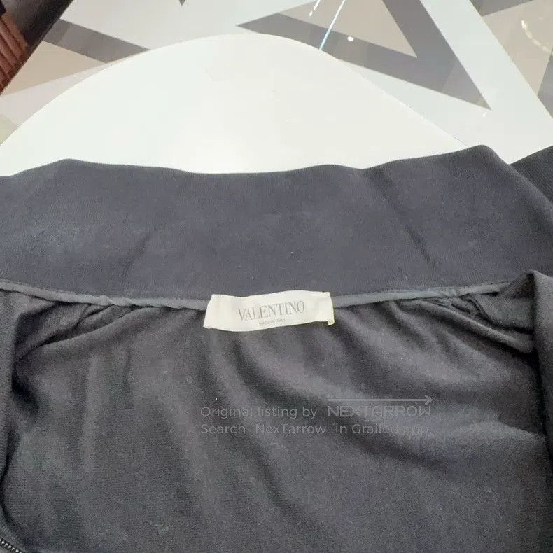 Valentino Valentino A black dress with a large logo print Size M / US 6-8 / IT 42-44 - 4 Thumbnail