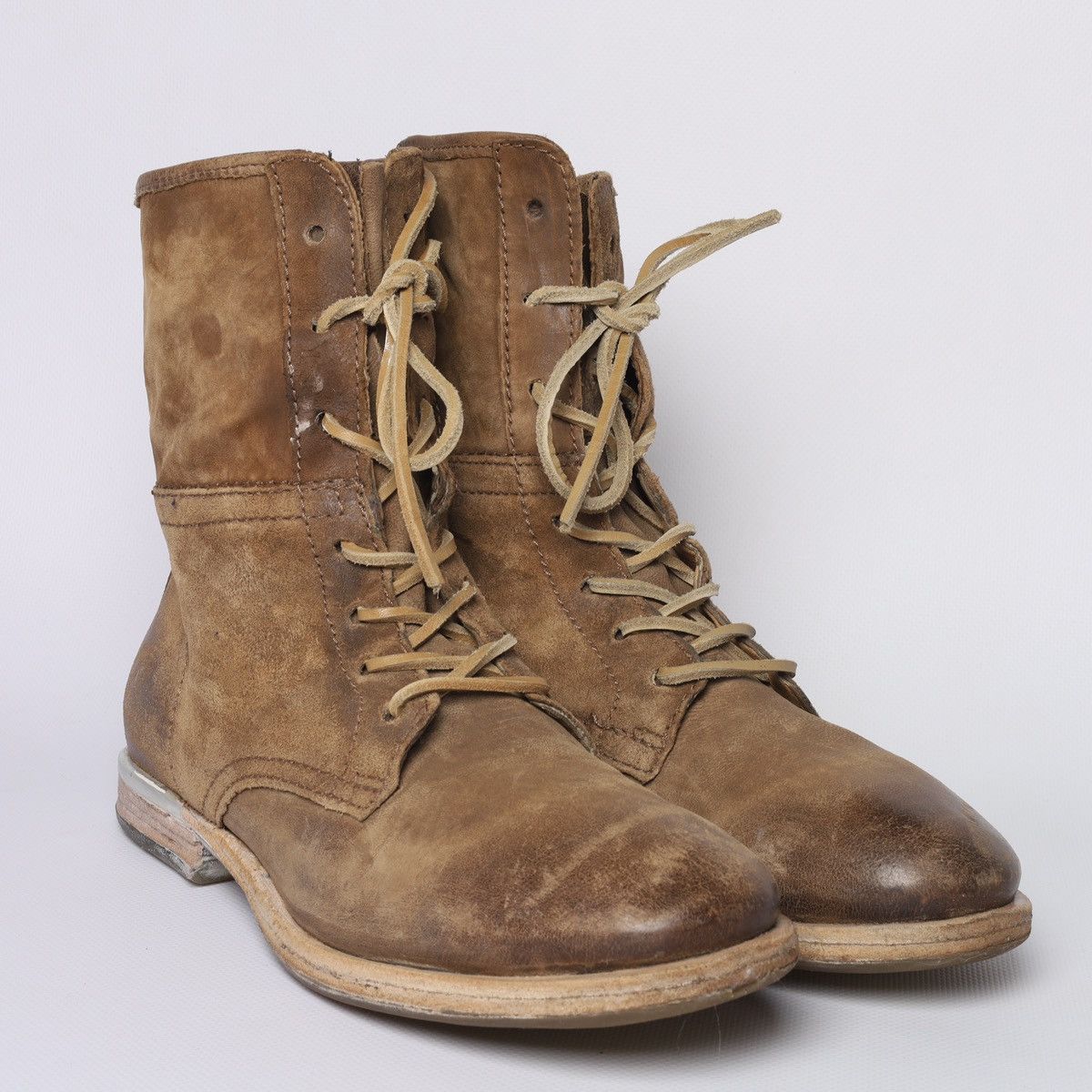 A.S.98 AS 98 Ankle Boots Beige Soft Leather Avantgarde Size US 9 / IT 39 - 1 Thumbnail