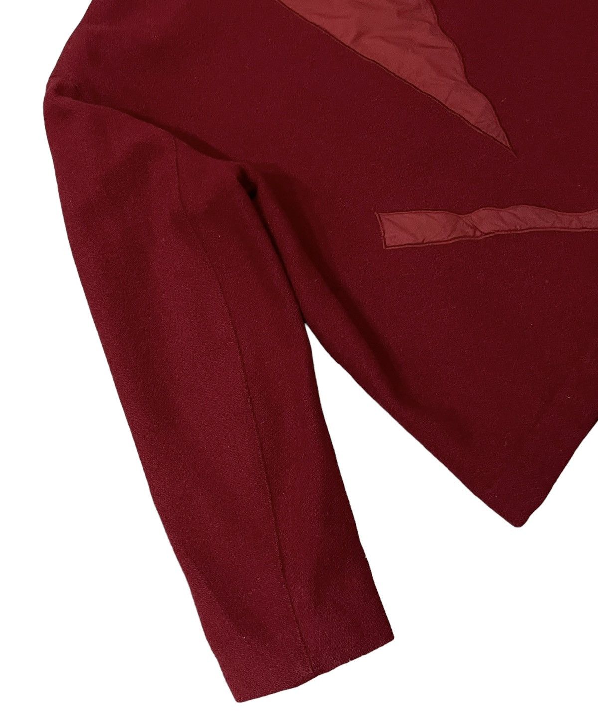 Issey Miyake Vintage 80’s Issey Miyake Wool Buttonless Jacket Size L / US 10 / IT 46 - 14 Thumbnail