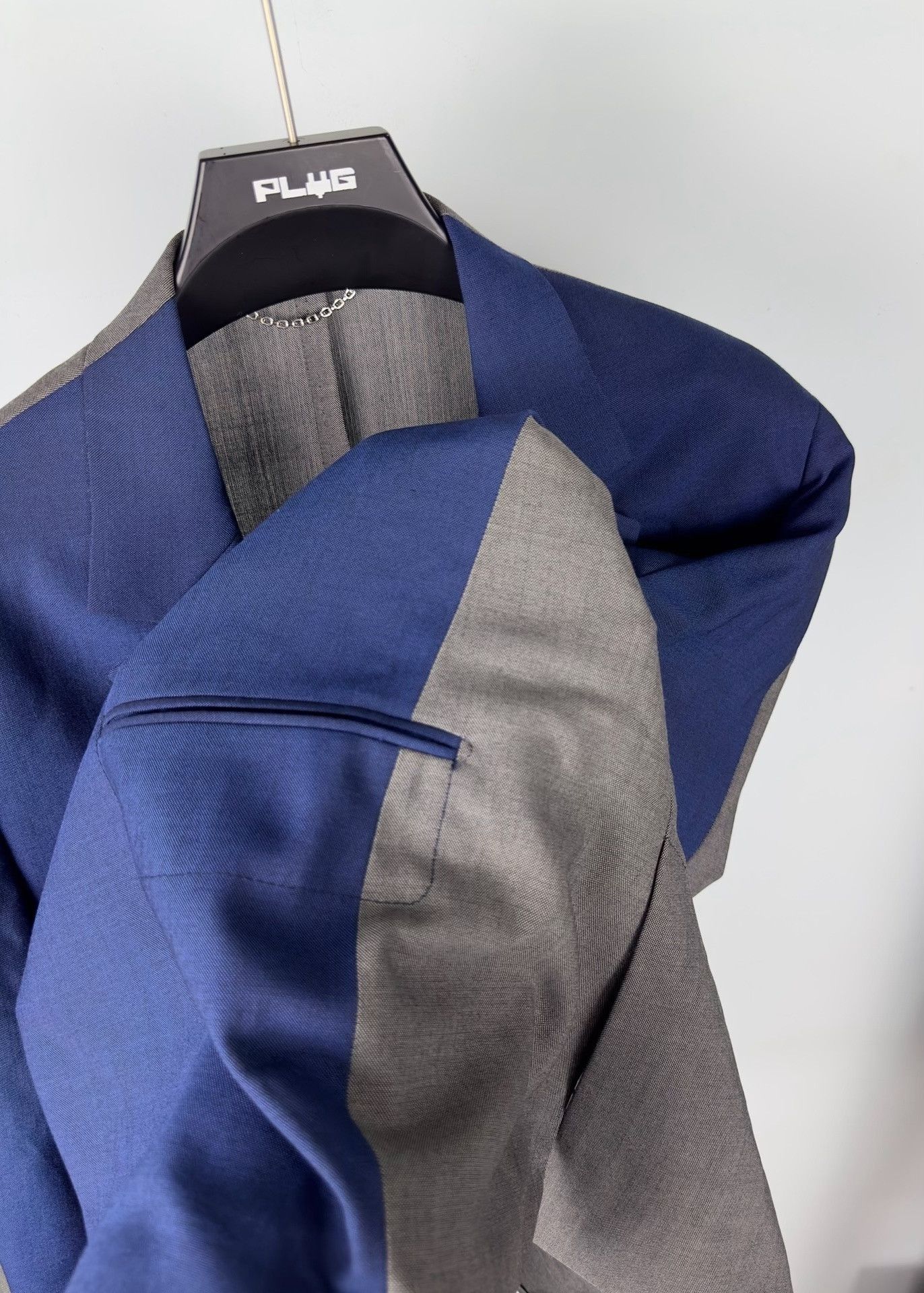 Louis Vuitton Louis Vuitton Blue Gray Color Block Suit Jacket Size US S / EU 44-46 / 1 - 3 Thumbnail