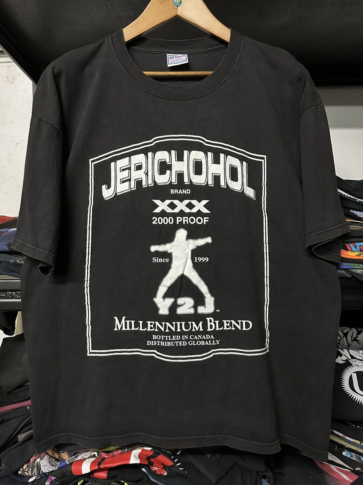 Vintage × WCW/nWo × WWF Vintage Jerichohol Y2j Wwf Faded Oversize Tee Size US XXL / EU 58 / 5 - 1 Thumbnail