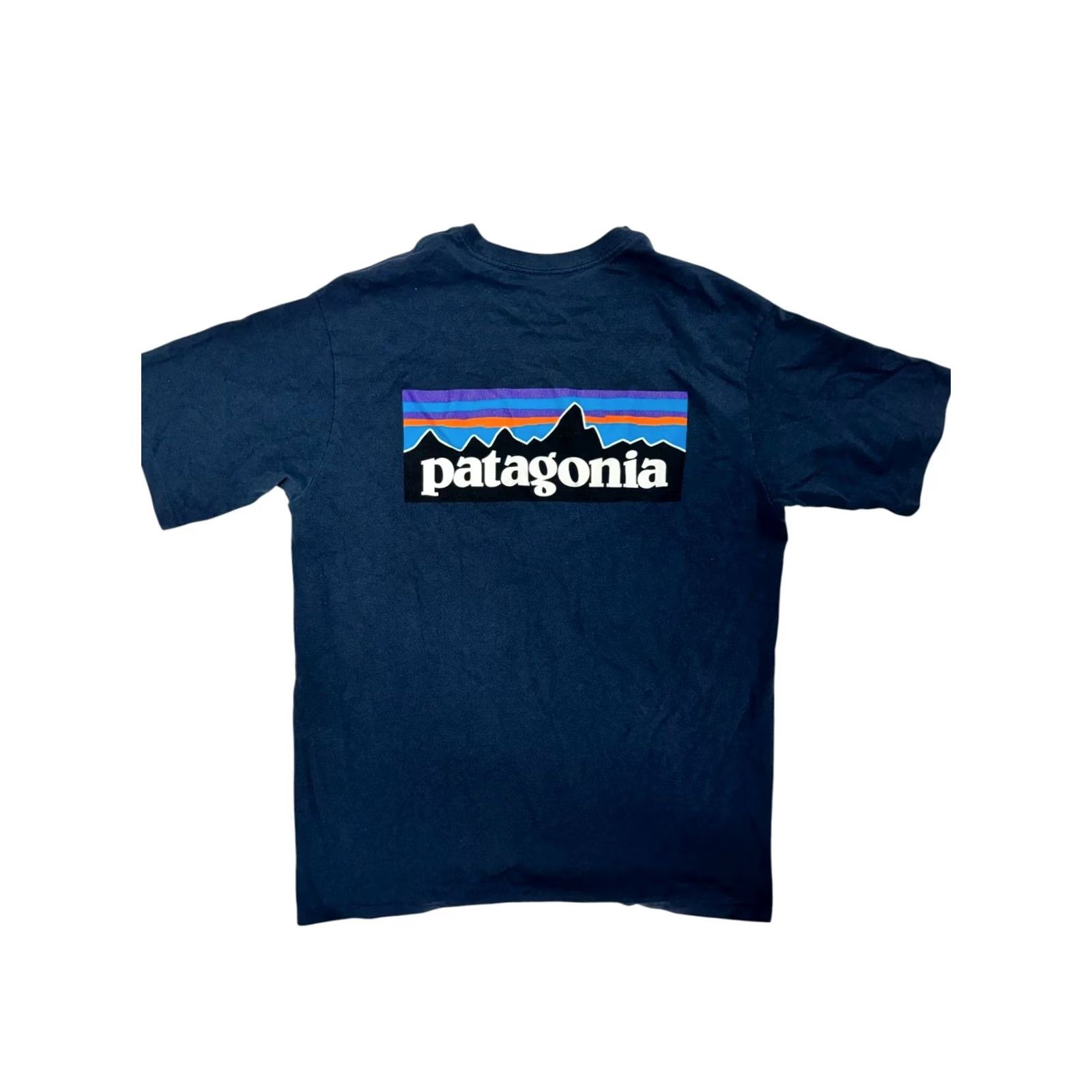 Patagonia VINTAGE Patagonia Men's Responsibili-Tee T-Shirt Navy Blue P-6 Logo Graphic Navy Blue Size S Mens Size US S / EU 44-46 / 1 - 2 Thumbnail