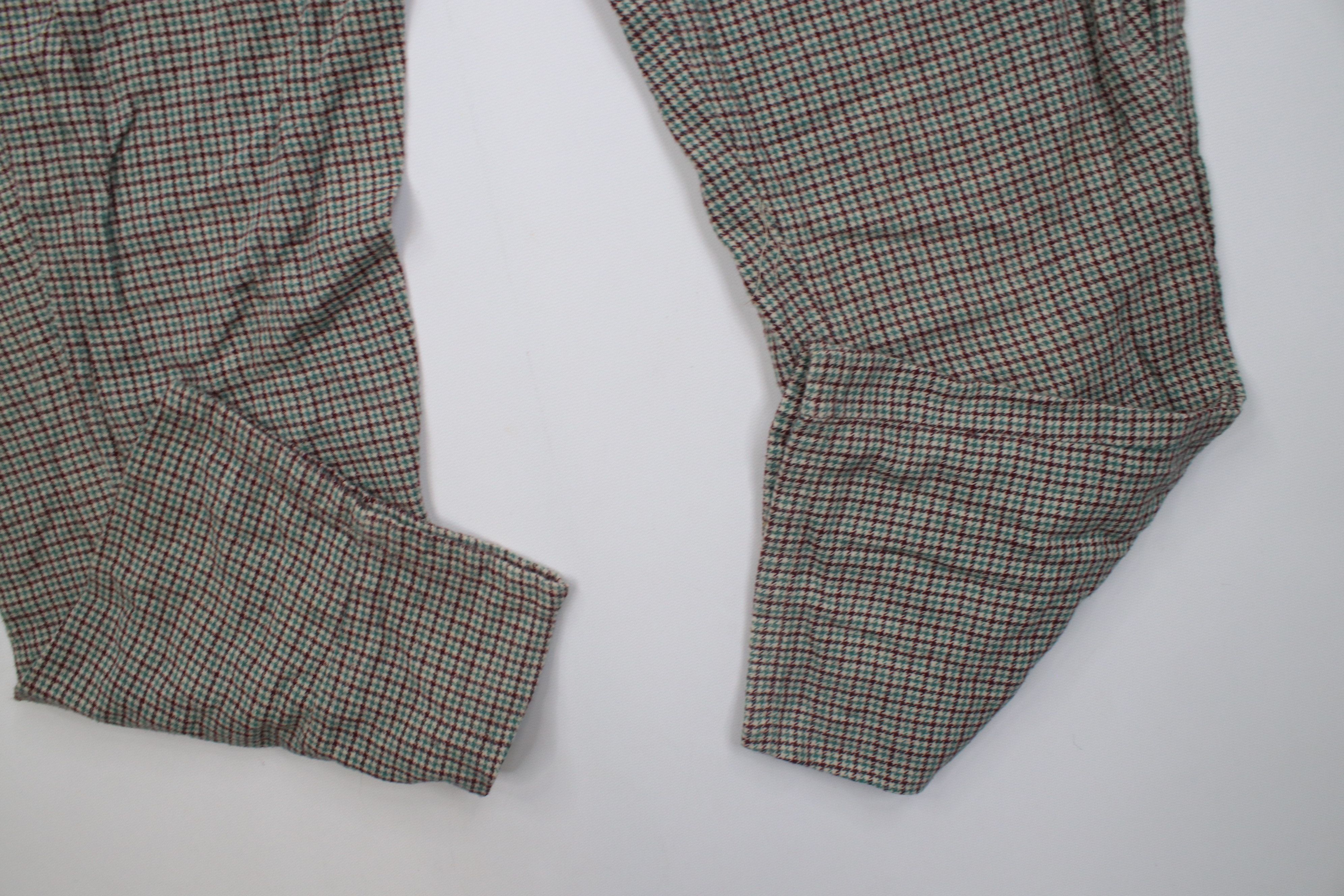 Vintage Vintage 90s Streetwear Houndstooth Flannel Pajamas Pants Size US 34 / EU 50 - 5 Thumbnail