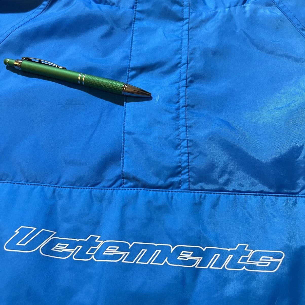 Vetements Vetements SS18 Pullover Windbreaker Anorak Blue Size US S / EU 44-46 / 1 - 13 Thumbnail