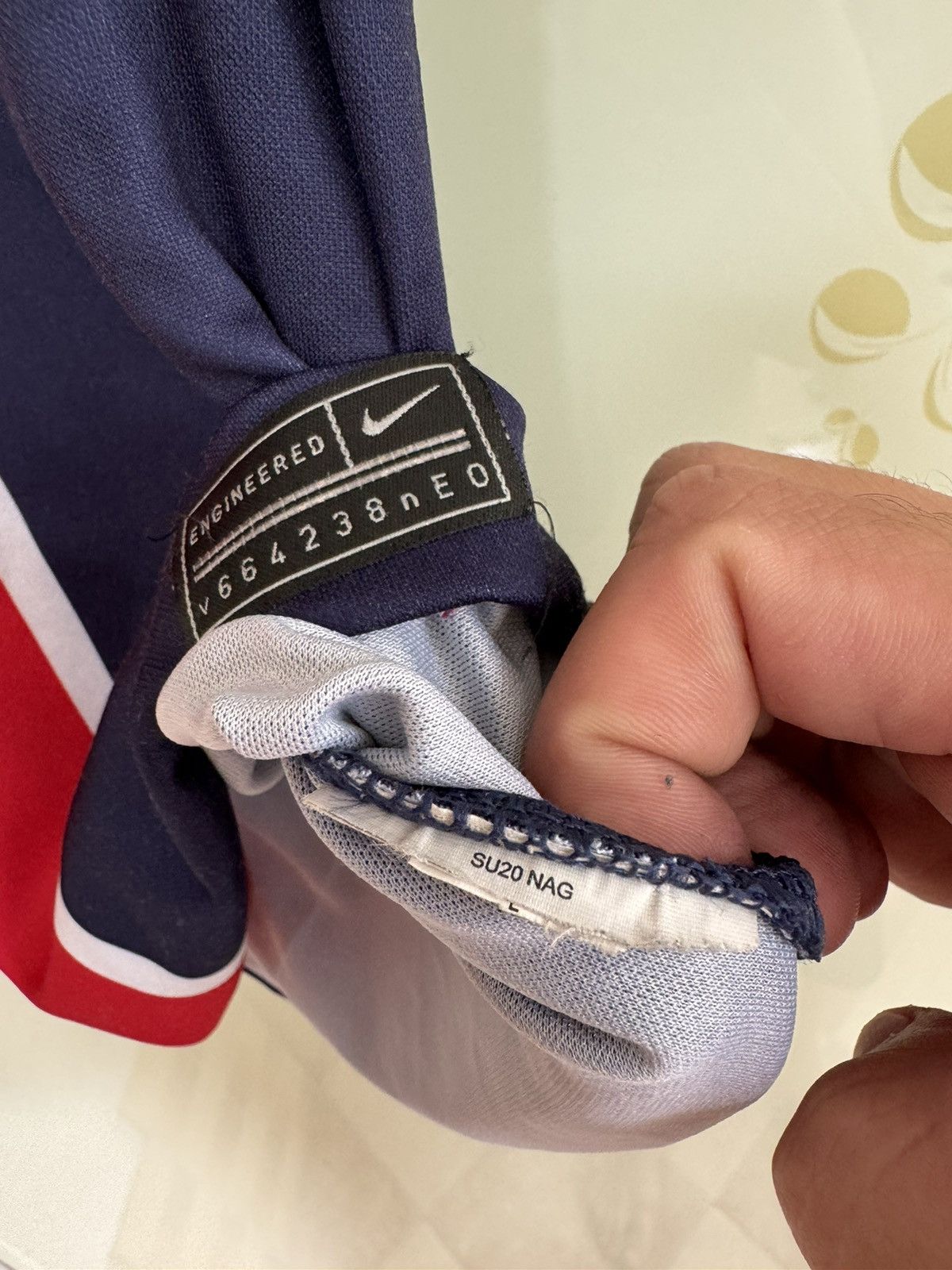 Nike PSG Paris Saint Germain 2020-2021 Home Soccer Jersey Kit Size US L / EU 52-54 / 3 - 15 Thumbnail