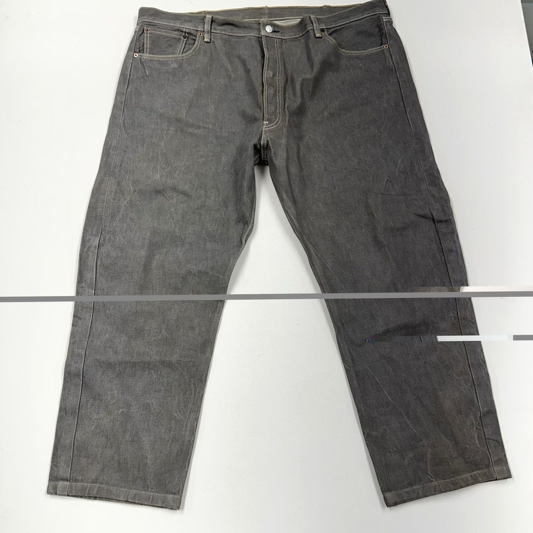 Levi's VINTAGE Levi's 501xx Jeans Straight Leg Mens 46x27 Gray Faded Button Fly Original 501 XX Size US 30 / EU 46 - 2 Thumbnail