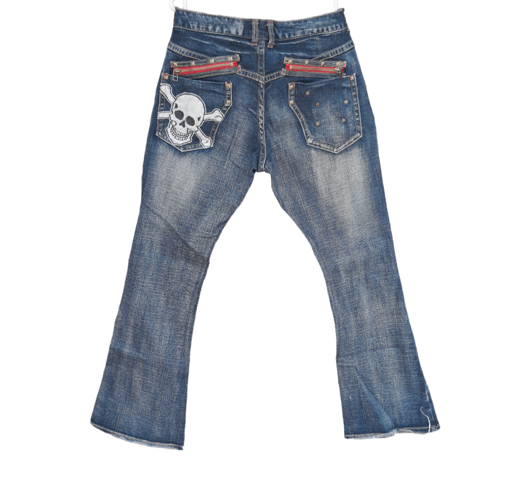 ❤FINAL DROP❤FLARED DENIM B.C.B.g SKULL BOOT CUT DENIM
