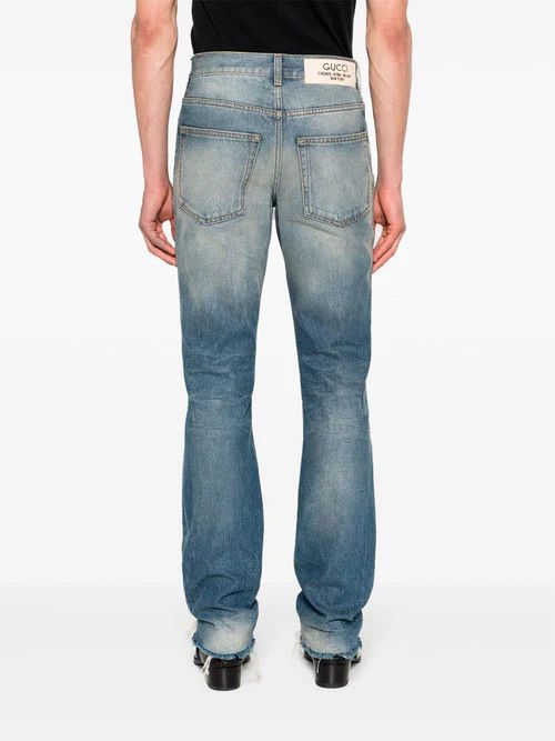 Gucci o1mt1gz0525 Denim Pant With Label in Blue Size US 30 / EU 46 - 4 Thumbnail