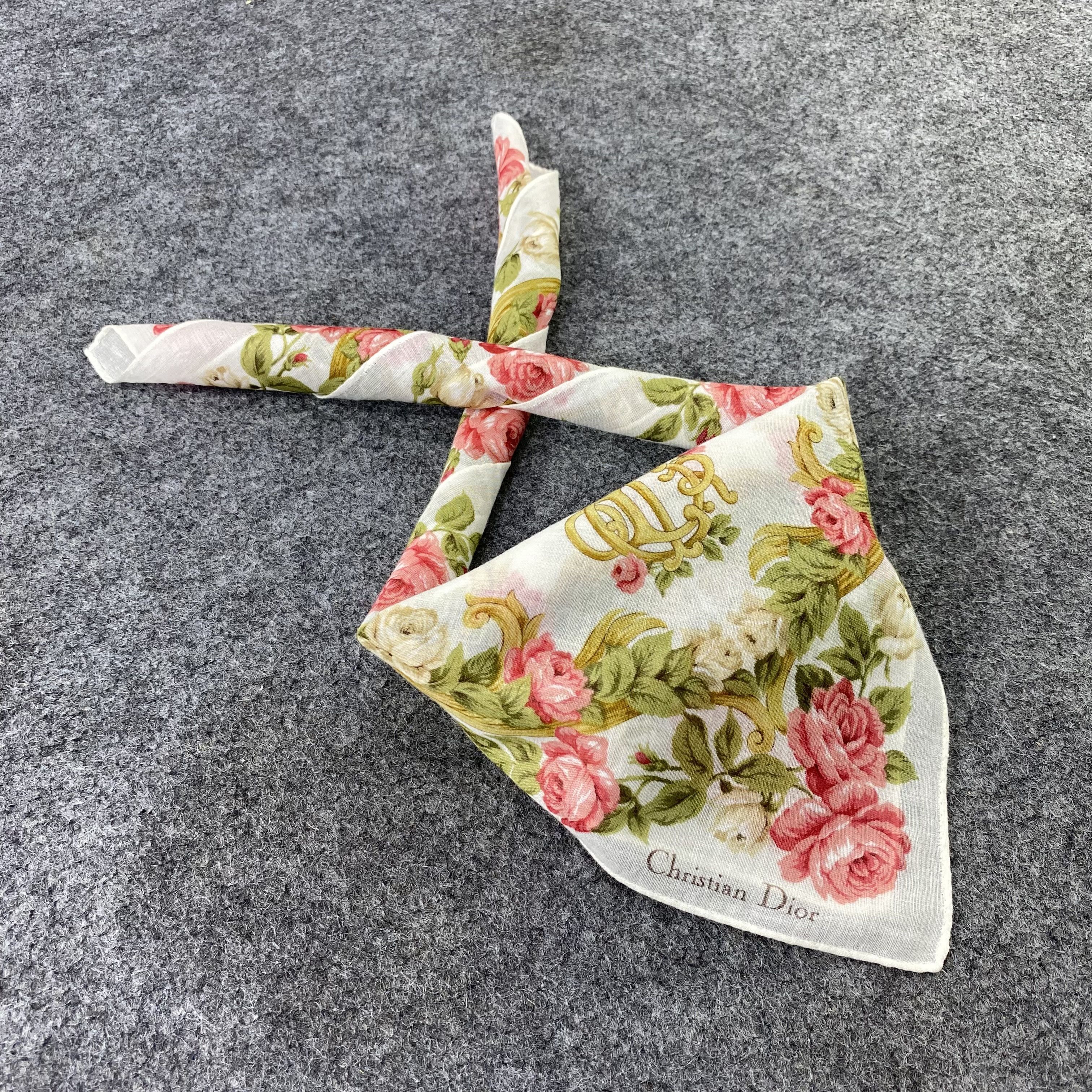 Designer Christian Dior Handkerchief / Bandana / Neckerchief-B1327 Size ONE SIZE - 1 Thumbnail