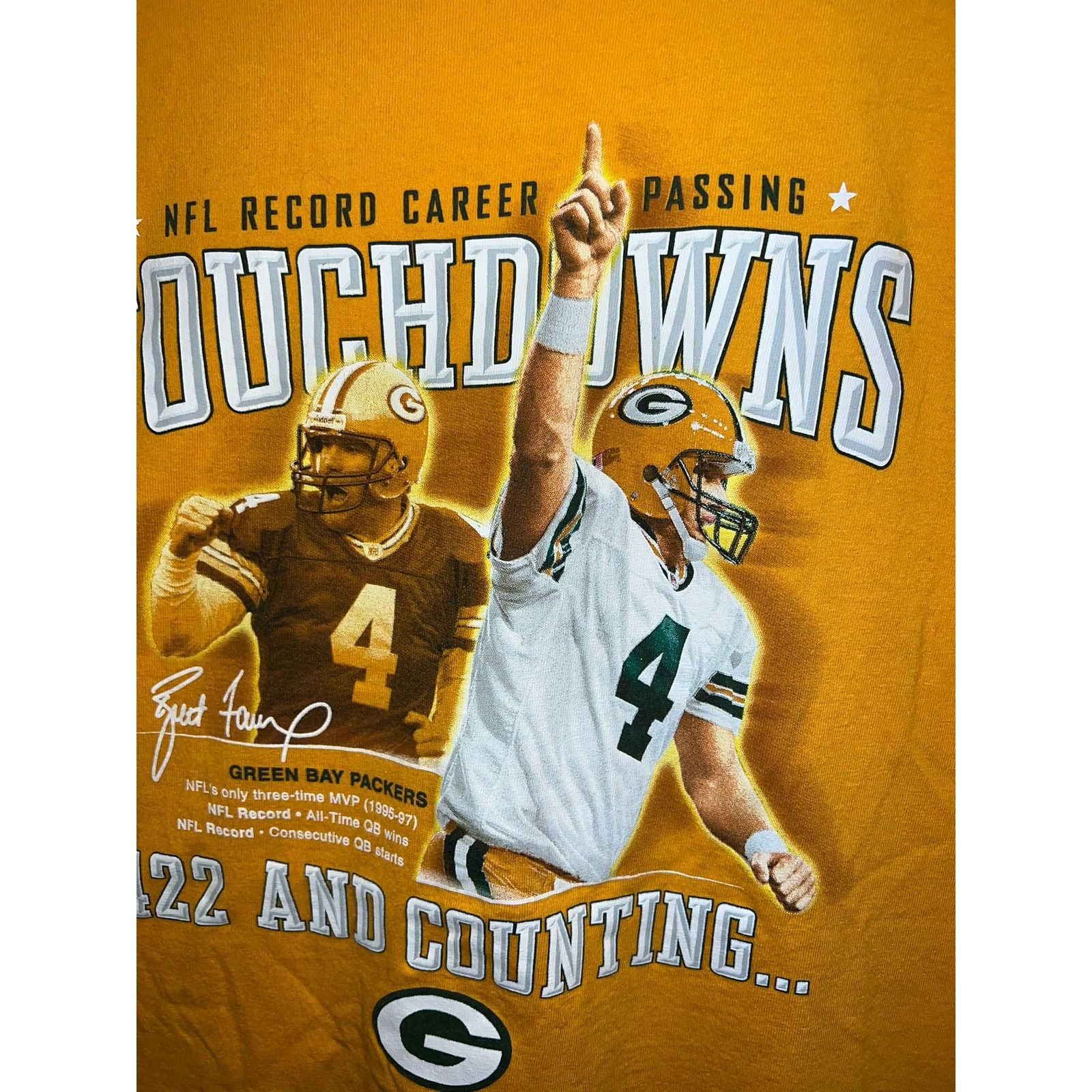 Reebok Vintage Brett Favre Long Sleeve Shirt NFL QB Reebok XL Size US XL / EU 56 / 4 - 4 Thumbnail