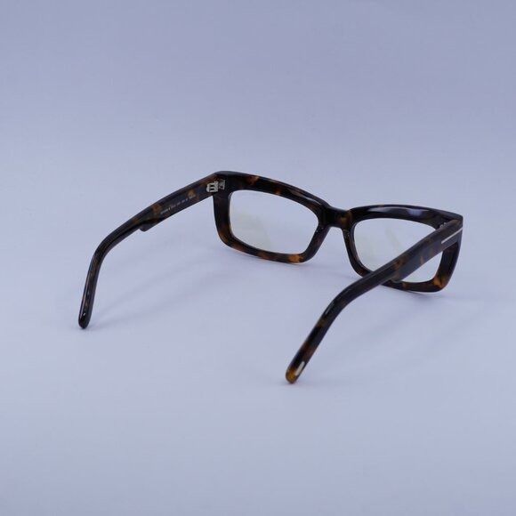 Tom Ford Tom Ford FT5966-B 052 Eyeglasses Dark Havana 55mm Rectangle Size ONE SIZE - 8 Thumbnail