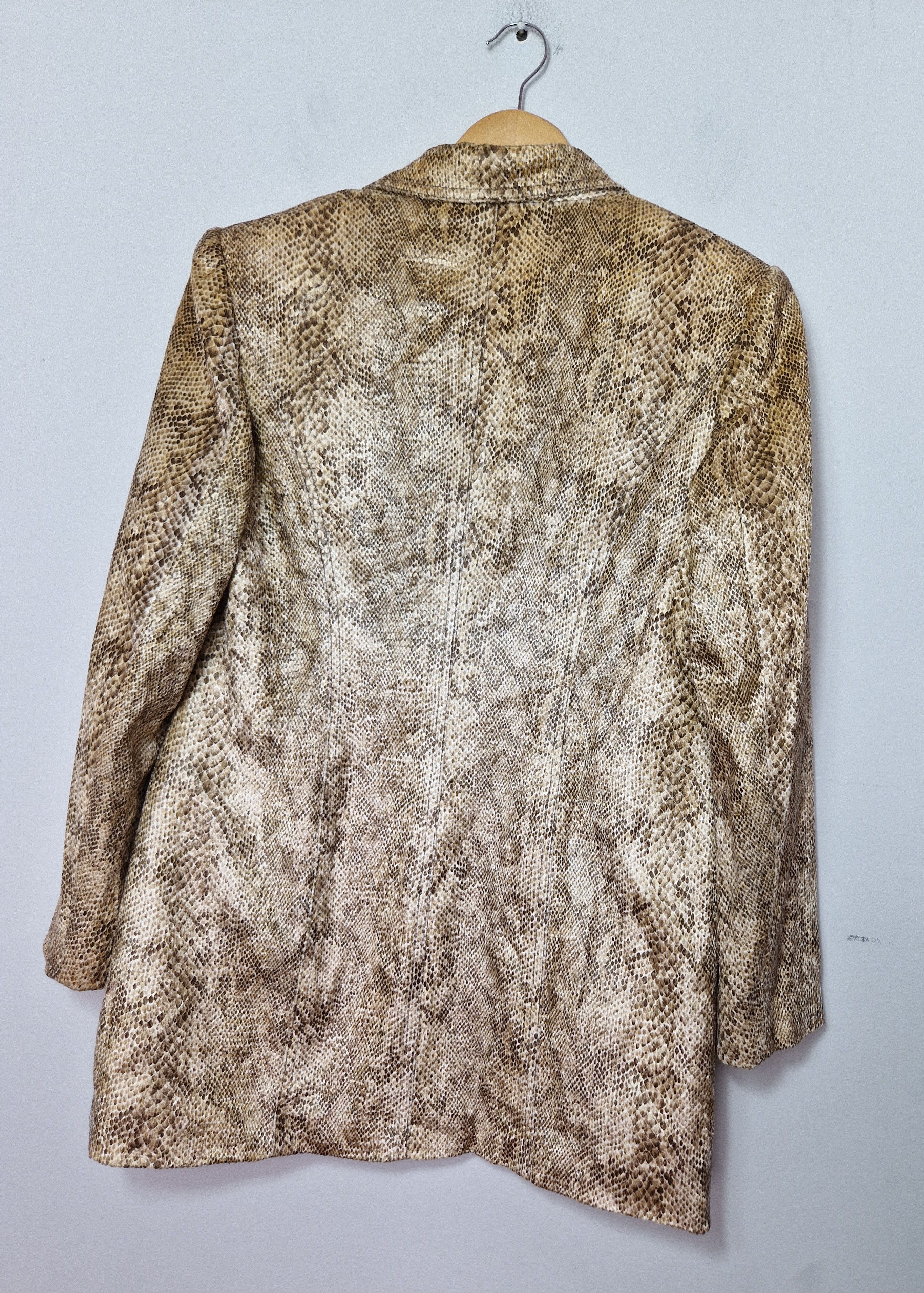 Vintage vintage snakeskin blazer y2k avantgarde japanese leopard Size L / US 10 / IT 46 - 7 Thumbnail