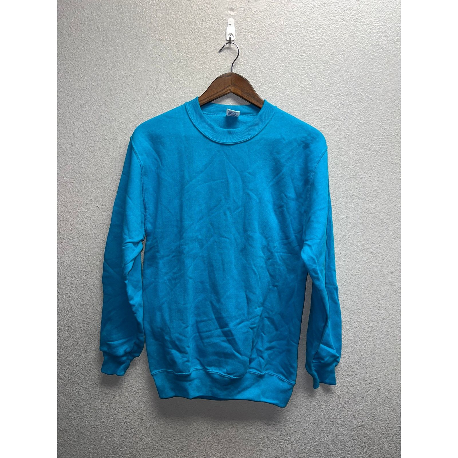 Jerzees Vintage Blue Blank Sweatshirt Jerzees Crewneck VTG 90s M Size US M / EU 48-50 / 2 - 1 Thumbnail