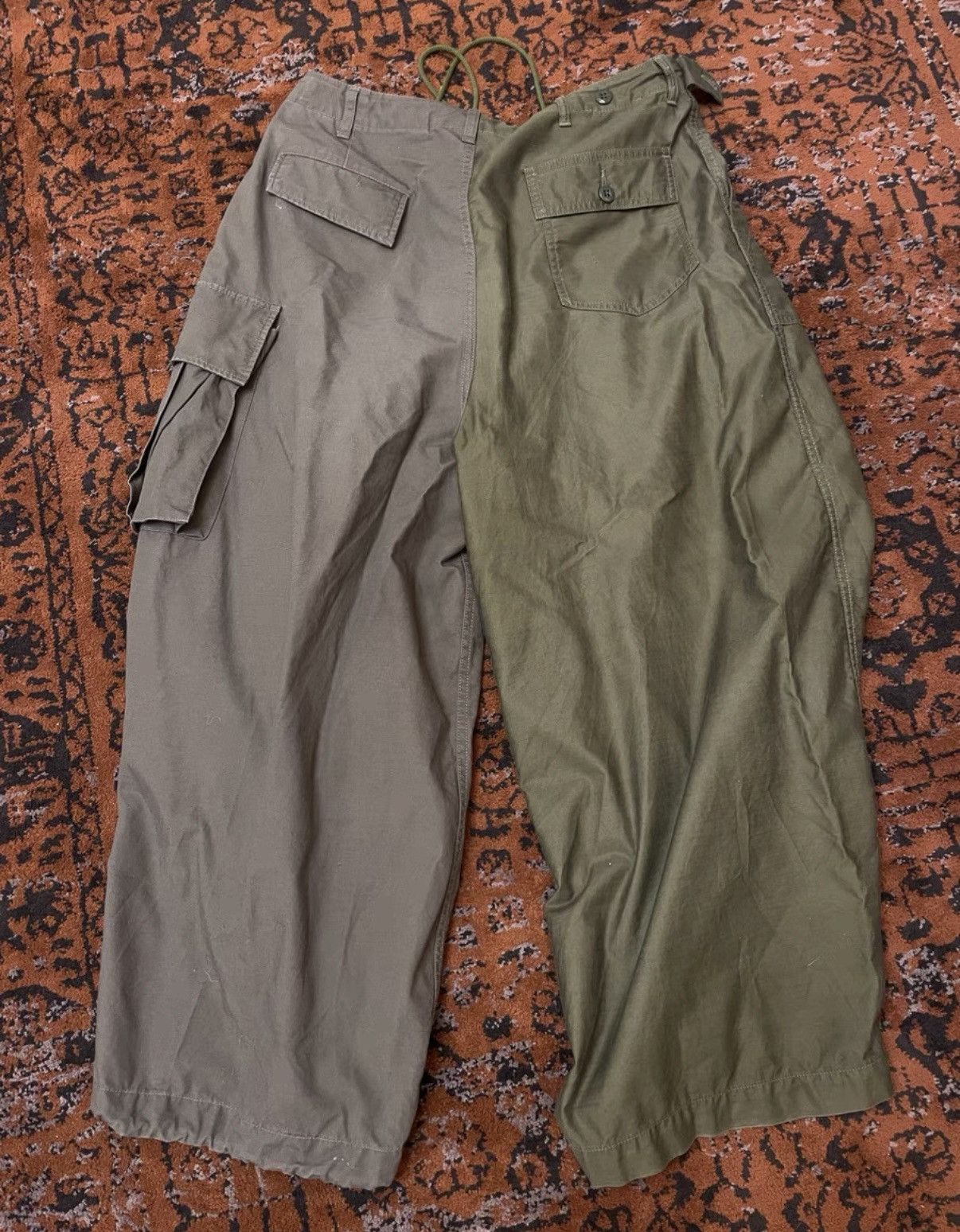 Needles Needles H.D. PANT BDU Military Green Work Pants Size US 33 - 6 Thumbnail