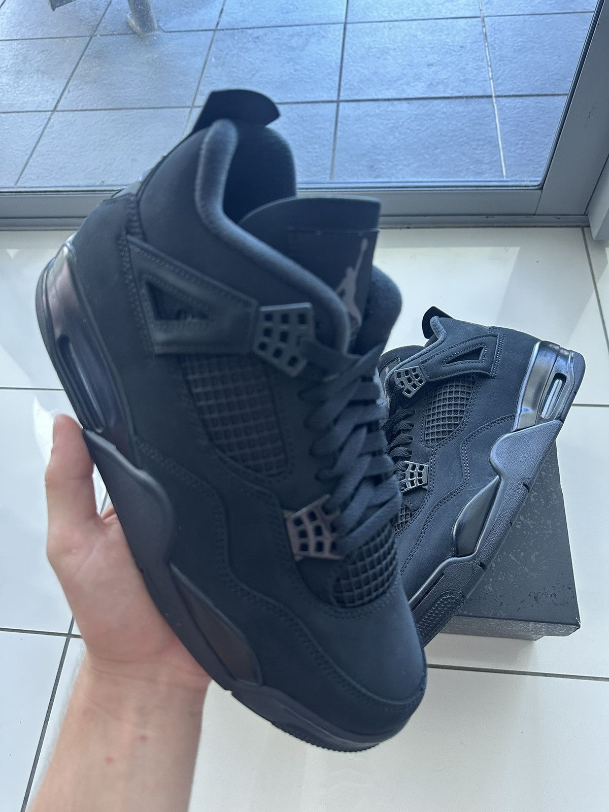 Jordan Brand J4 black cat Size US 10 / EU 43 - 2 Thumbnail