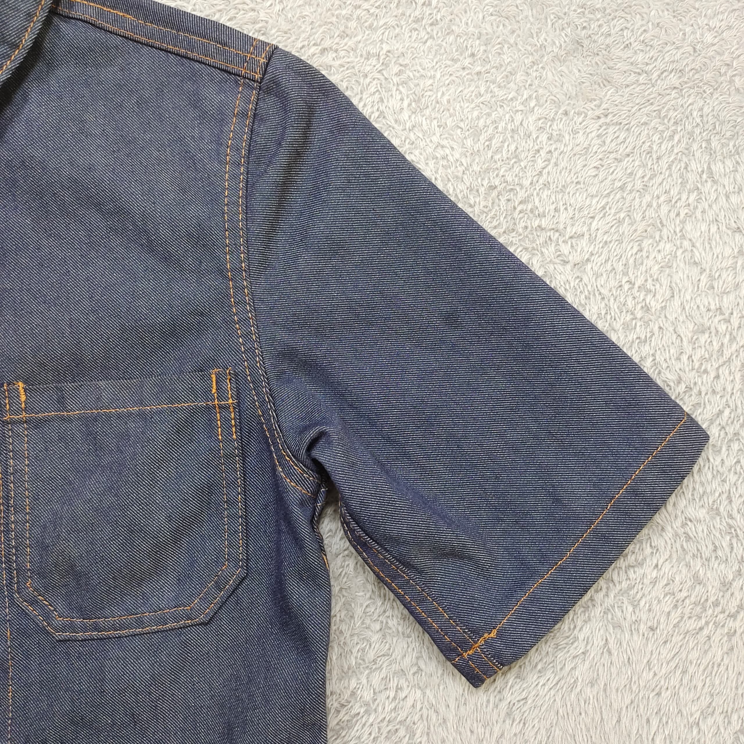 CABANE de ZUCCa ZUCCA Travail Denim Short Sleeve Shirt button up, man/women Size XS / US 0-2 / IT 36-38 - 9 Thumbnail