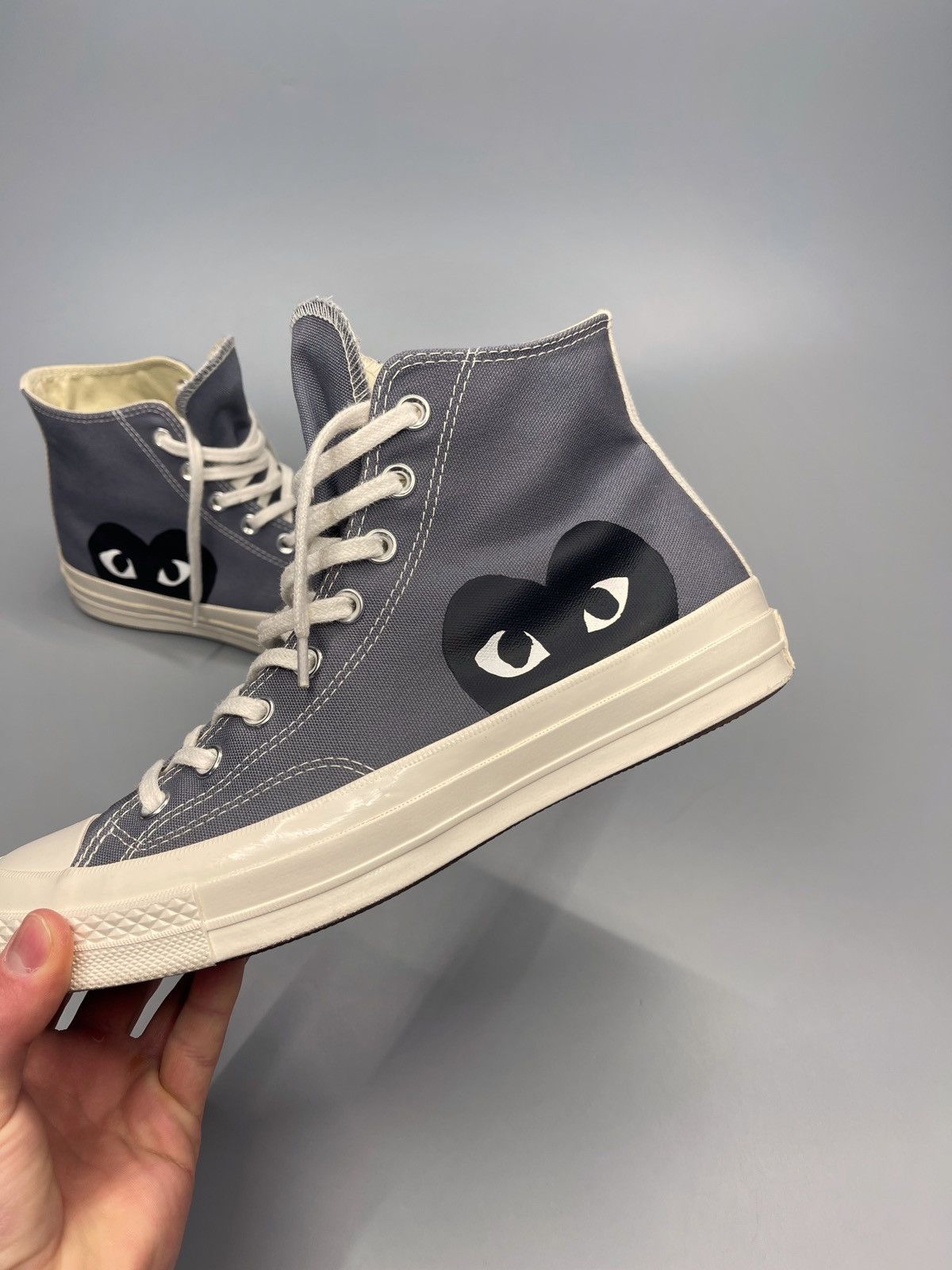Comme des Garcons × Converse Comme Des Garcons x Converse Hi Top Sneakers Size US 9.5 / EU 42-43 - 6 Thumbnail