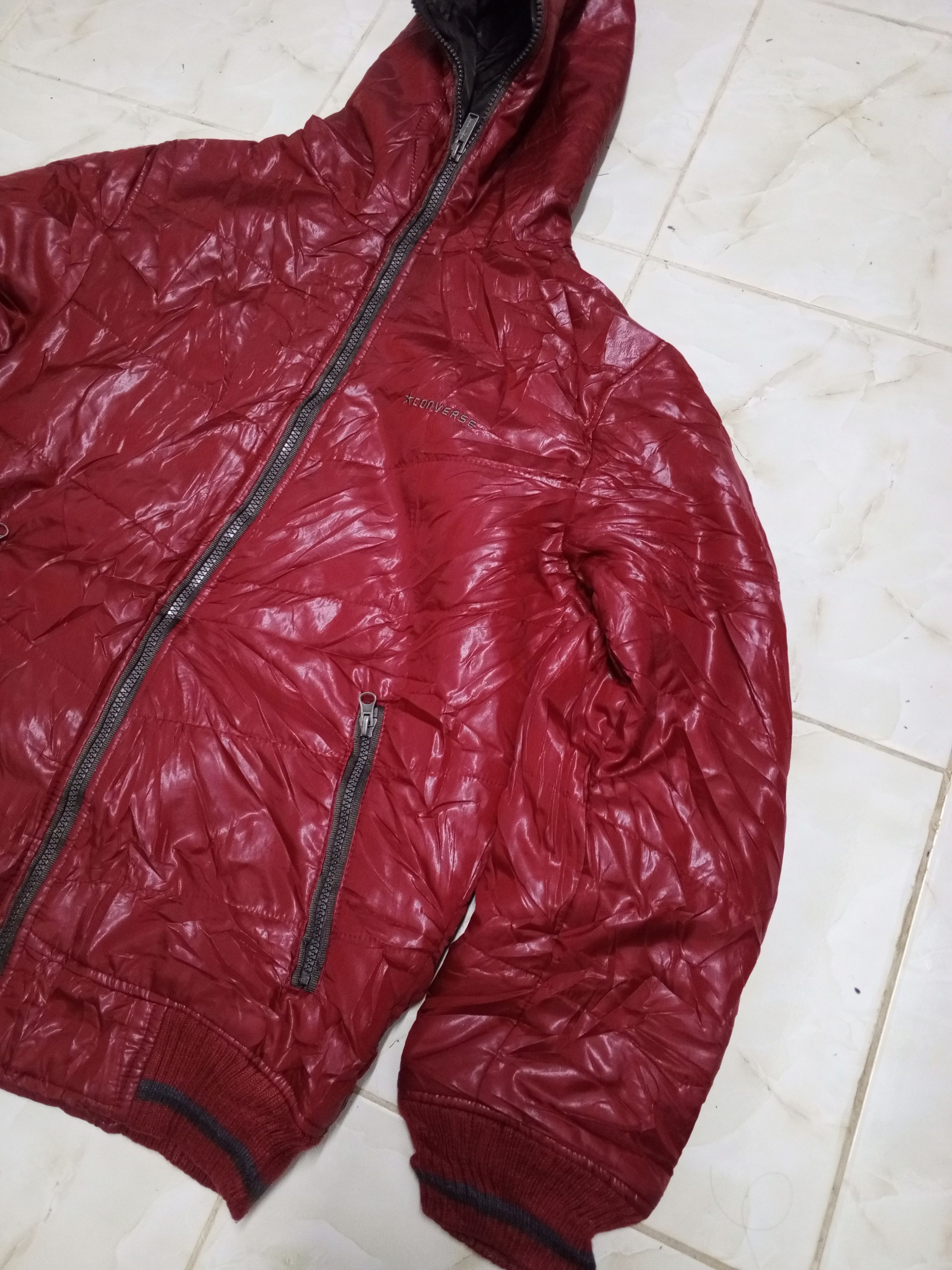 Converse Converse puffer jacket full zip red Size US L / EU 52-54 / 3 - 2 Thumbnail