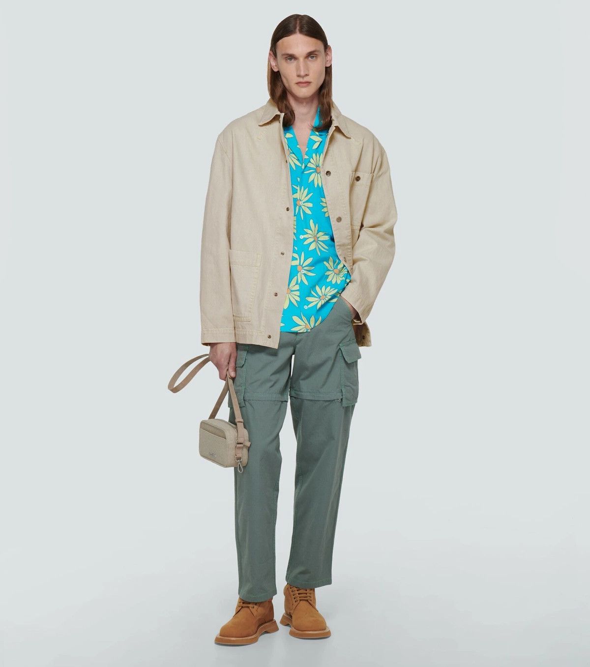 Jacquemus o1mle0526 La Veste De Nimes Yelo Jacket in Light Beige Size US S / EU 44-46 / 1 - 2 Thumbnail